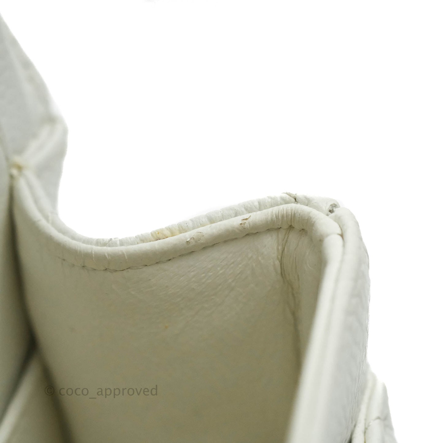Chanel Quilted M/L Medium Double Flap White Caviar Gold Hardware