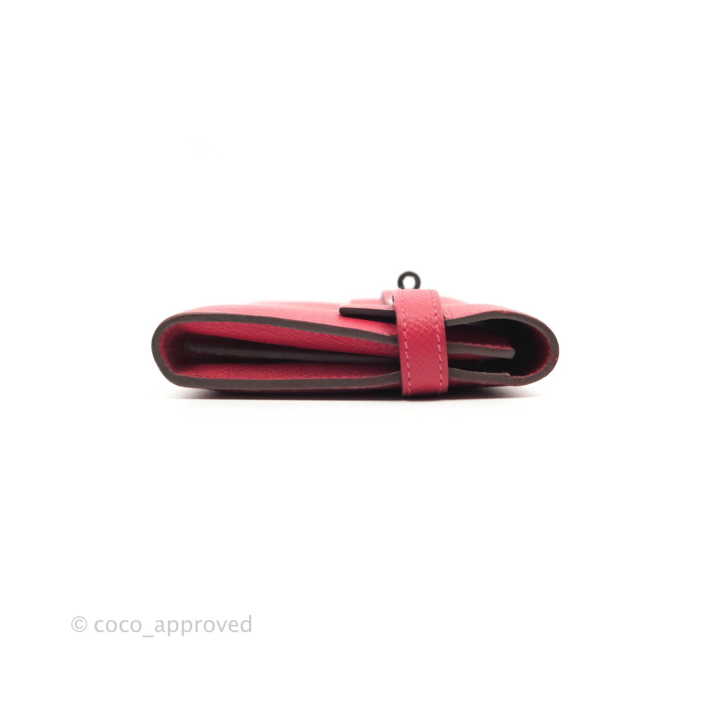 Hermès Kelly Wallet Red Epsom Palladium Hardware