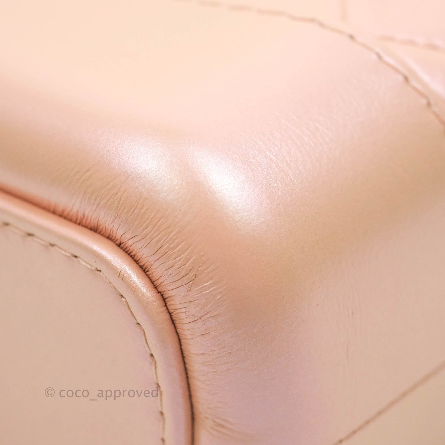 Chanel Small Gabrielle Hobo Iridescent Pink Aged Calfskin Mixed Hardware