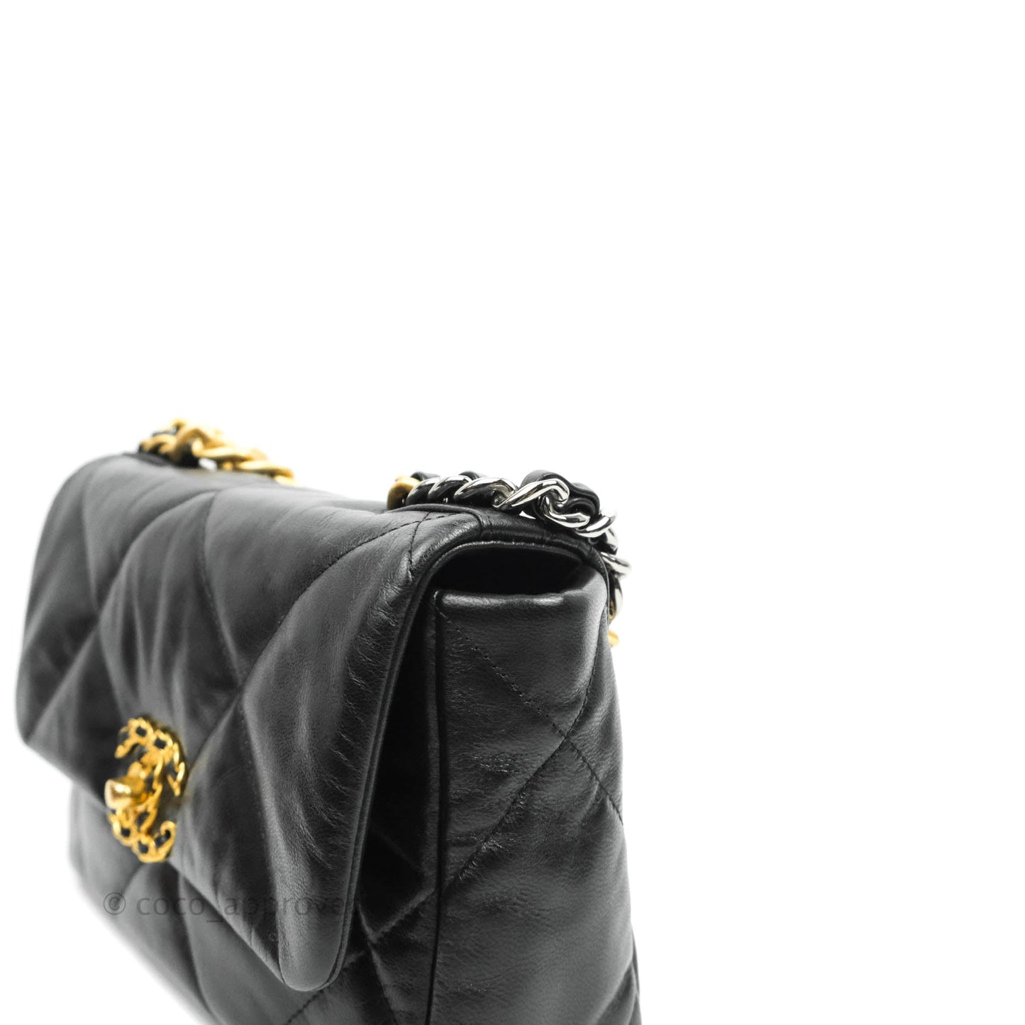 Chanel 19 Small Black Goatskin Mixed Hardware