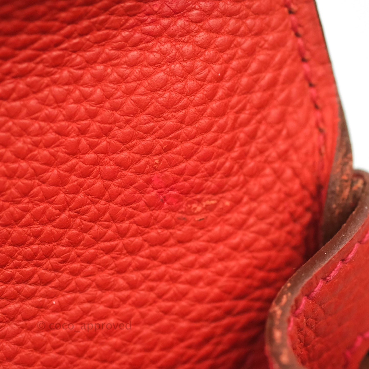 Hermès Kelly 28 Retourne Taurillon Red Clemence Palladium Hardware