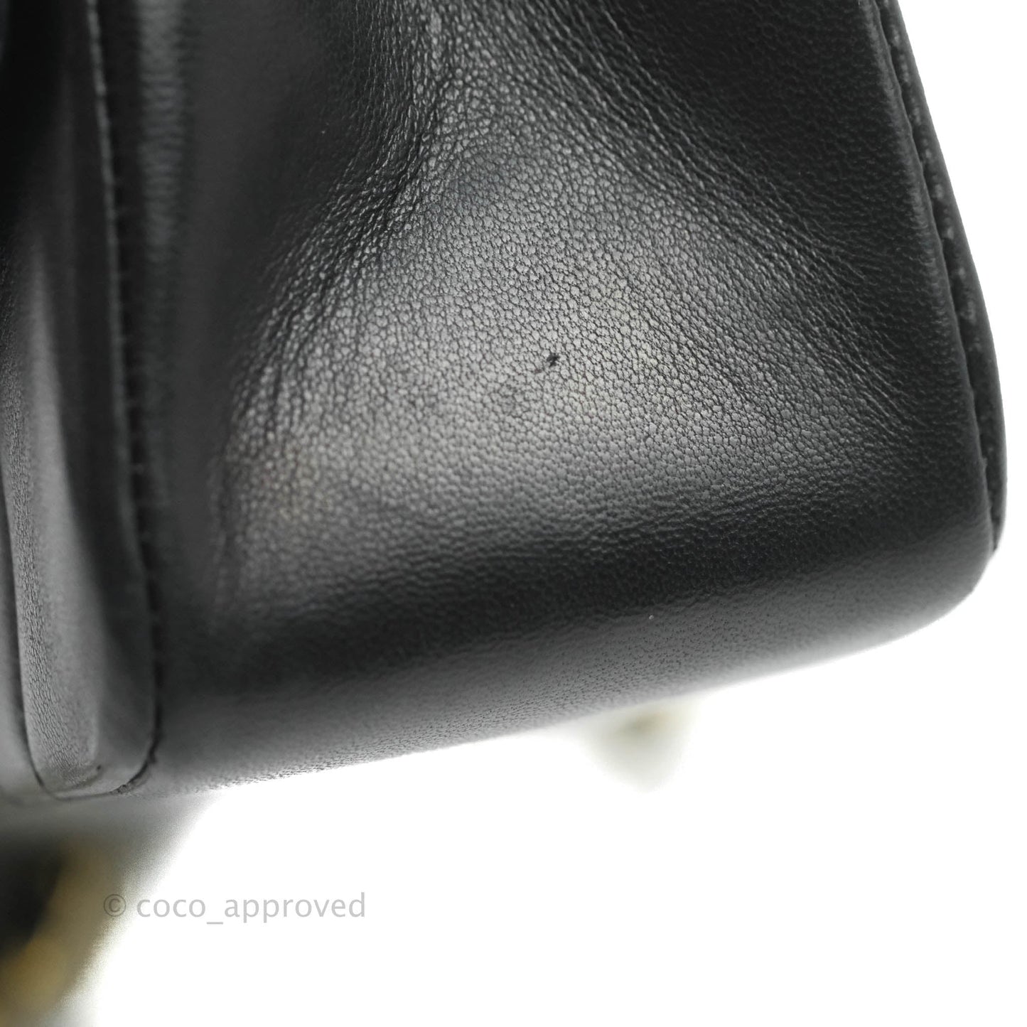 Chanel Vintage Small Classic Diana Flap Bag Black Lambskin 24K Gold Hardware