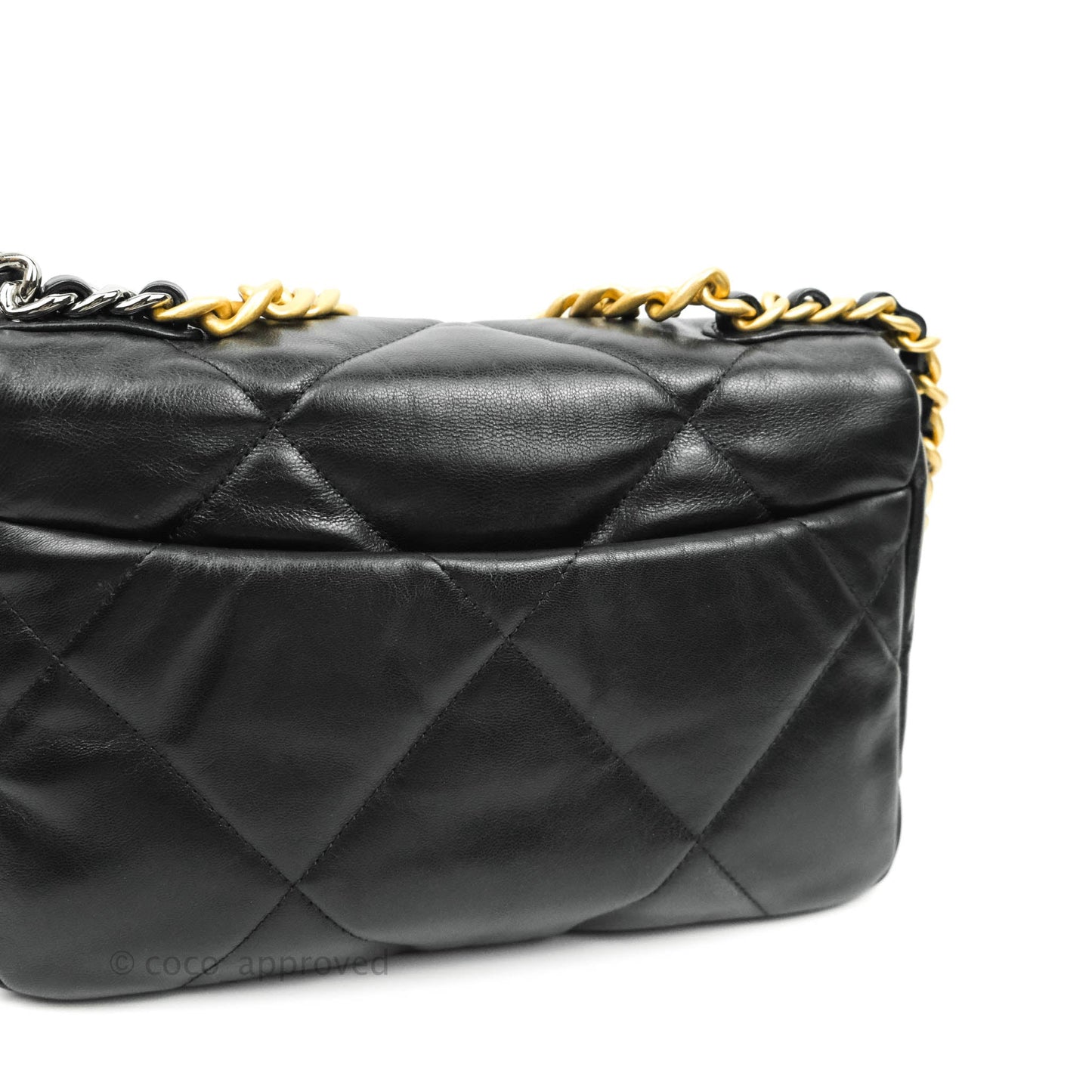 Chanel 19 Small Black Goatskin Mixed Hardware