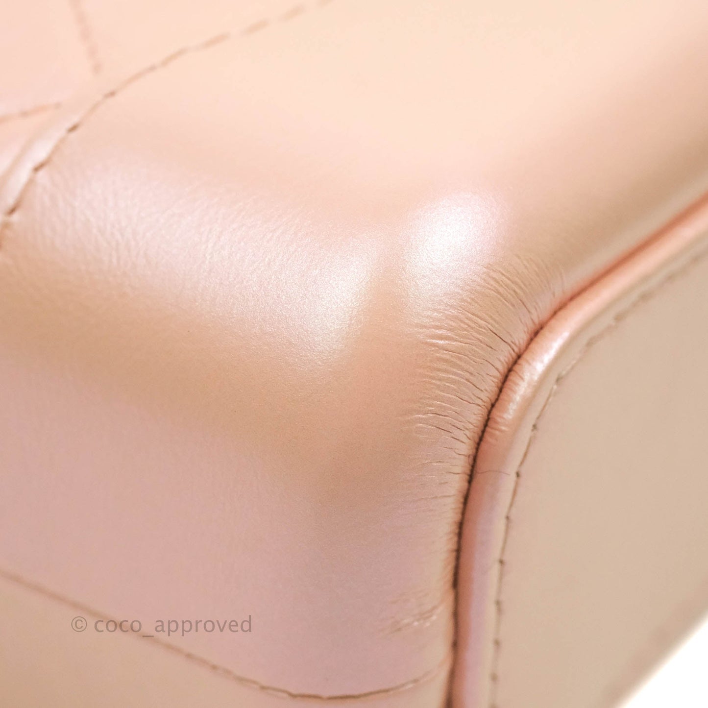 Chanel Small Gabrielle Hobo Iridescent Pink Aged Calfskin Mixed Hardware
