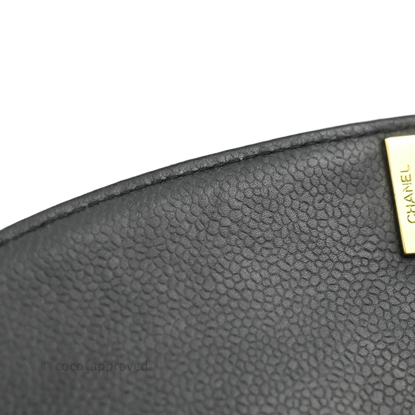 Chanel Vintage Medium Classic Diana Flap Bag Black Caviar 24K Gold Hardware