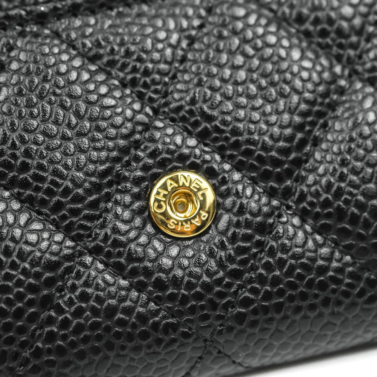 Chanel Classic Quilted Flap Card Holder Black Caviar Gold Hardware