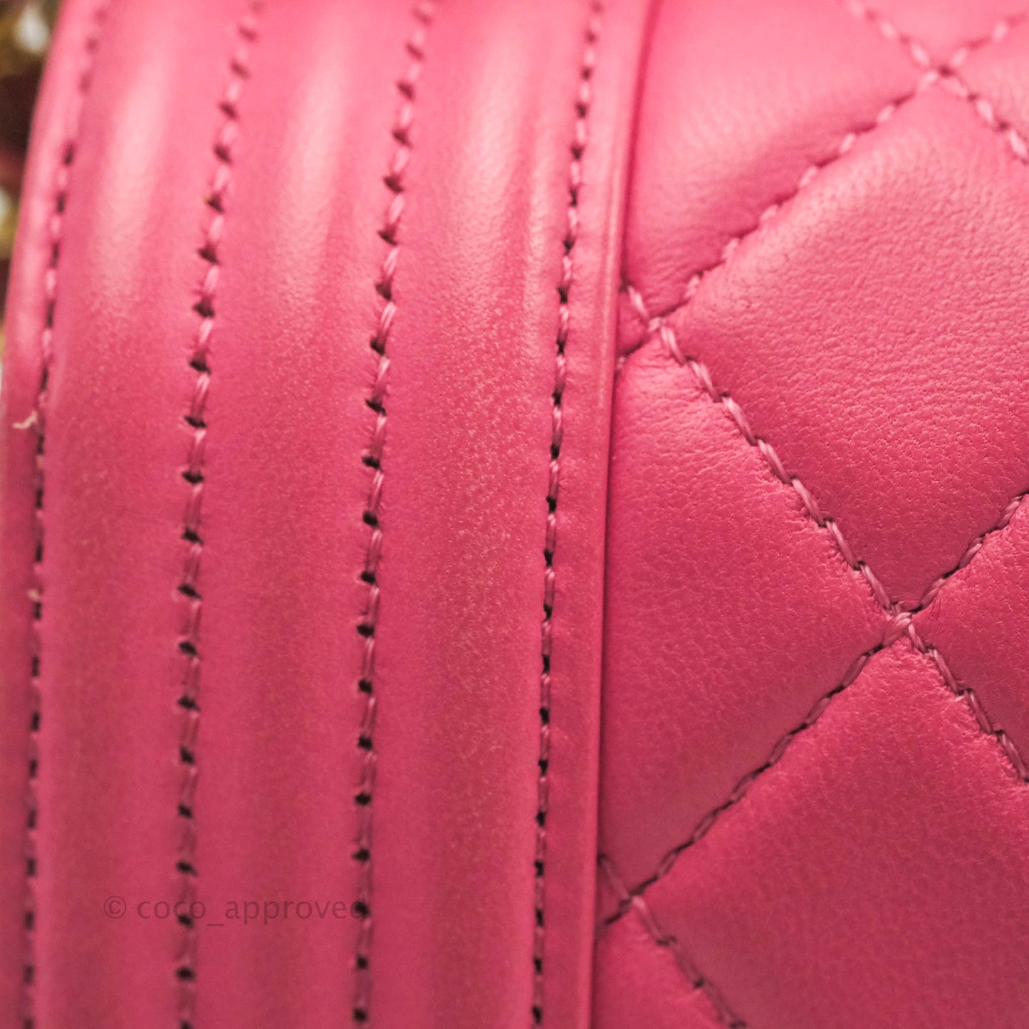 Chanel Quilted Medium Boy Bag Pink Lambskin Aged Gold Hardware