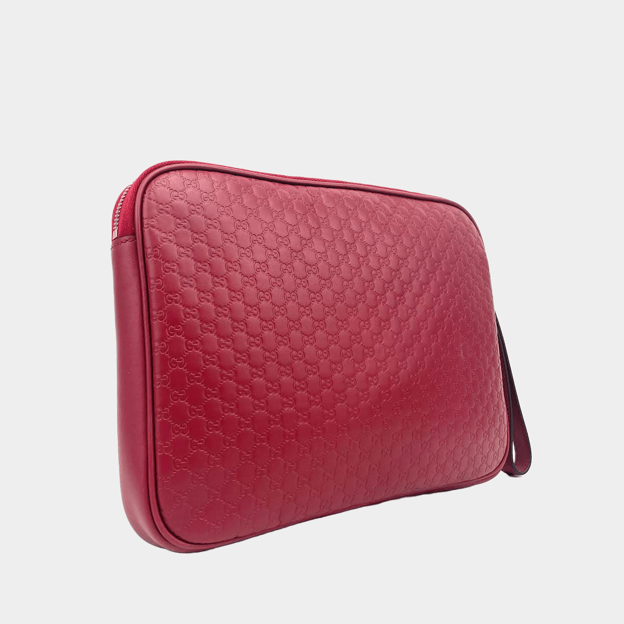 Luxury Gucci Guccissima Zip Pouch Wristlet - OUTLET ITEM FINAL SALE