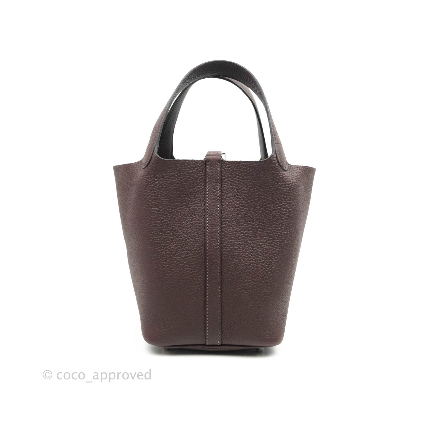 Hermès Borsa Picotin Lock 18 Rouge Sellier Silver Hardware