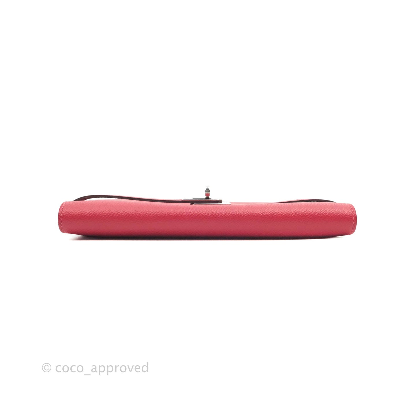 Hermès Kelly Wallet Red Epsom Palladium Hardware