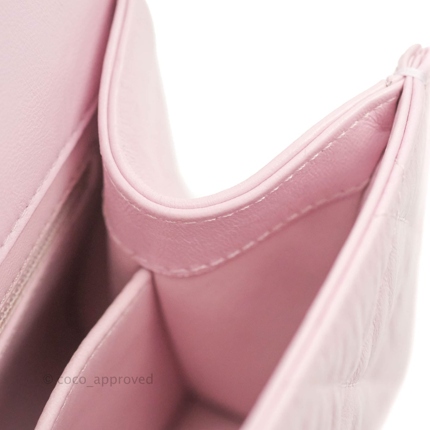 Chanel Mini Flap Bag with Top Handle Pink Crumpled Lambskin Aged Gold Hardware