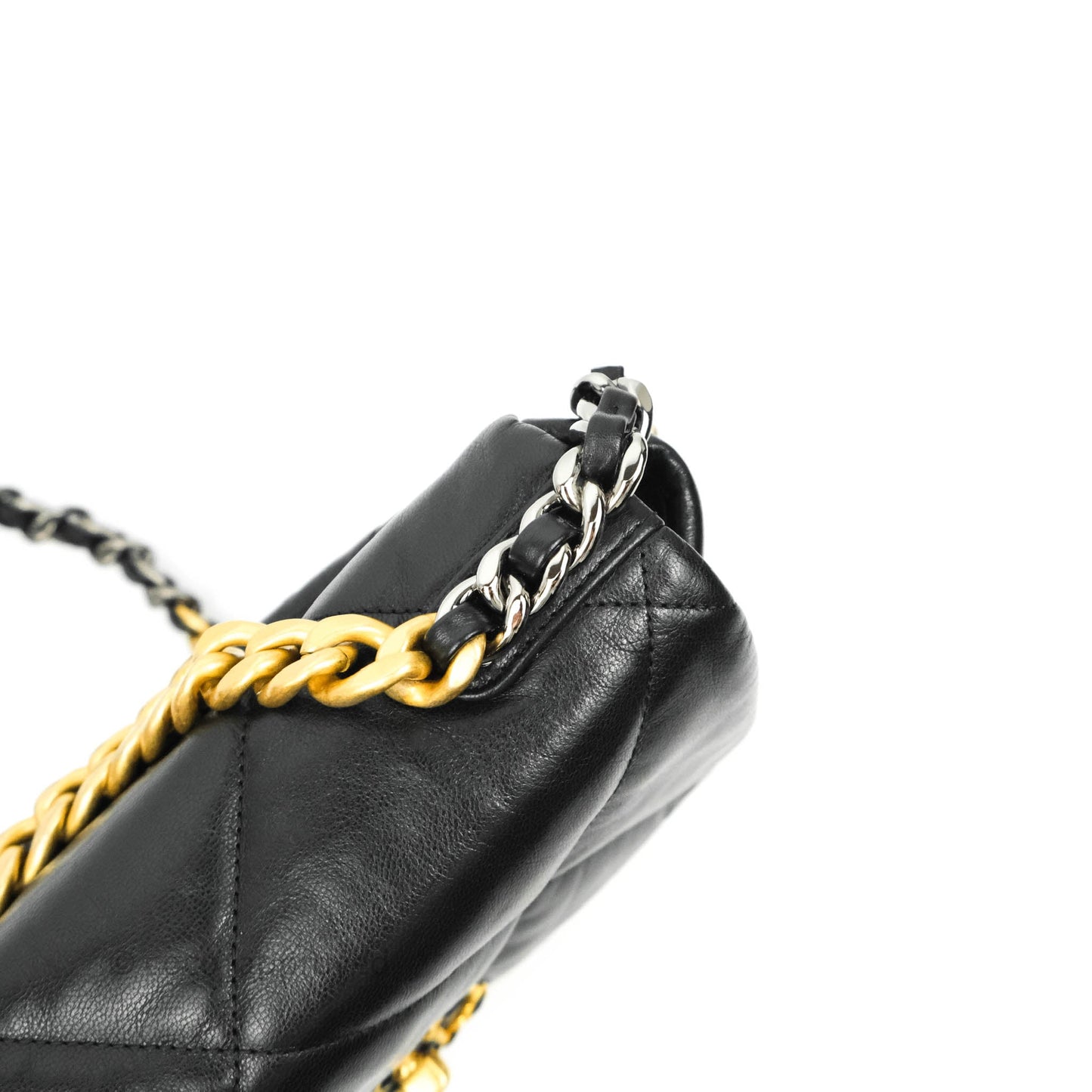 Chanel 19 Small Black Goatskin Mixed Hardware