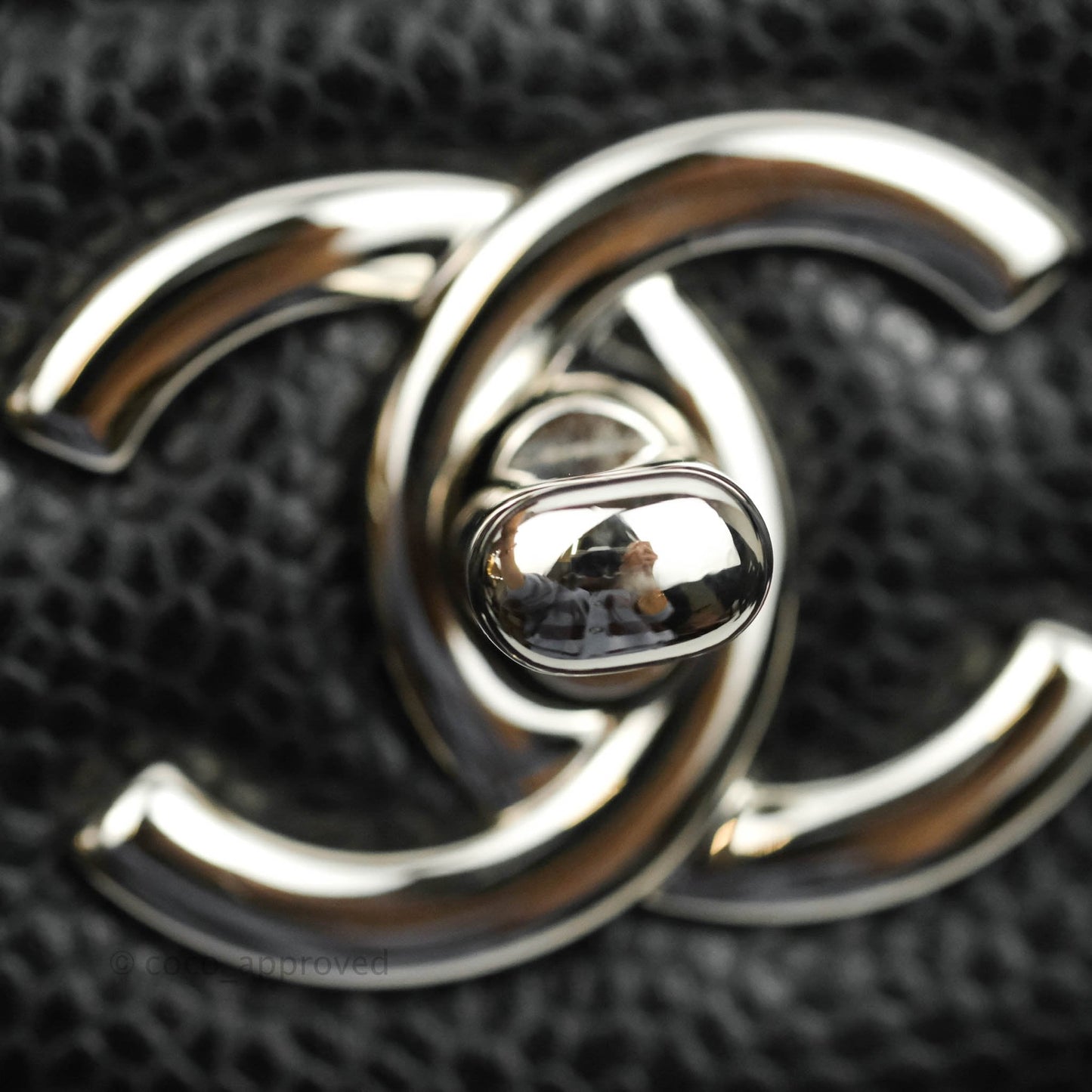 Chanel Jumbo Double Flap Black Caviar Silver Hardware