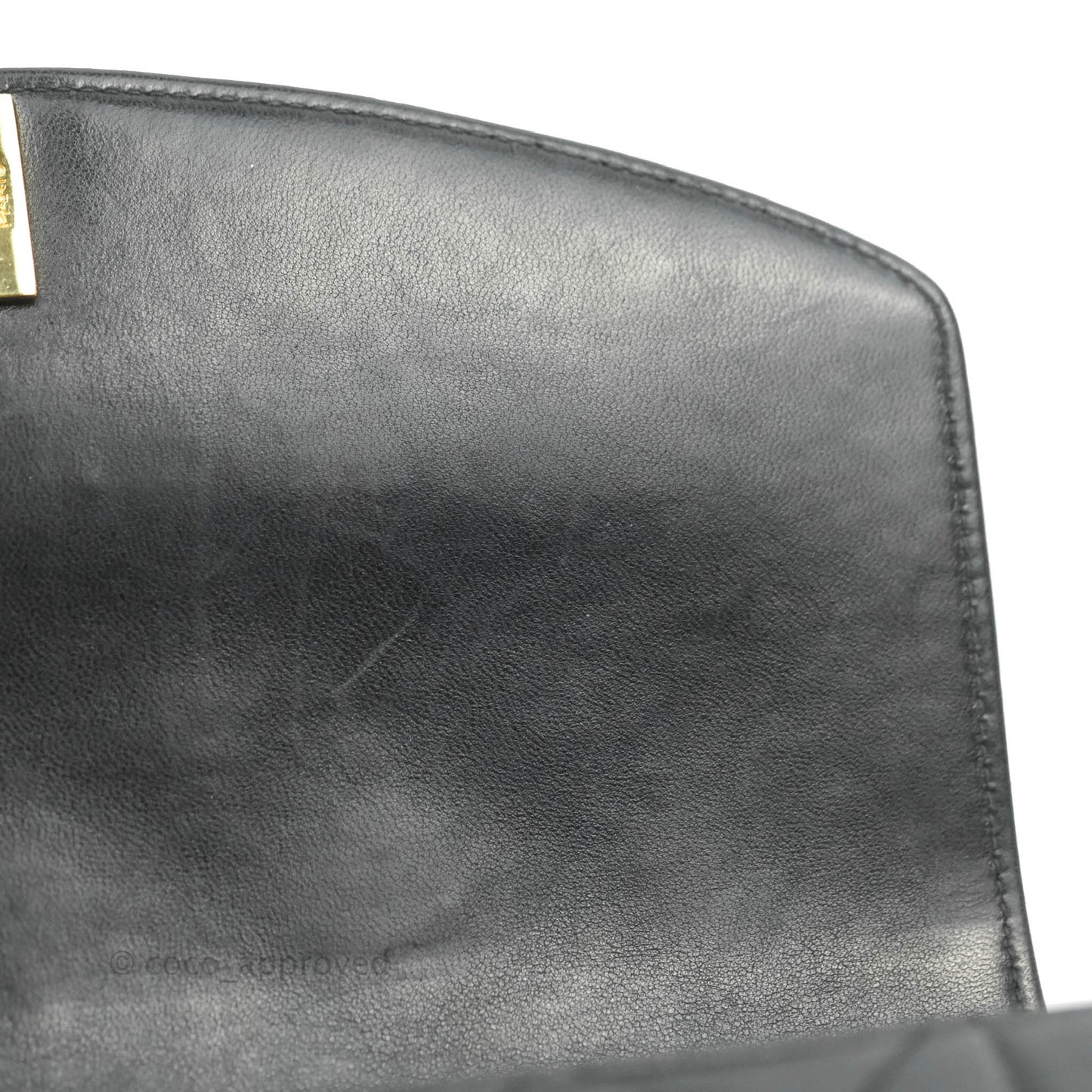 Chanel Vintage Small Classic Diana Flap Bag Black Lambskin 24K Gold Hardware