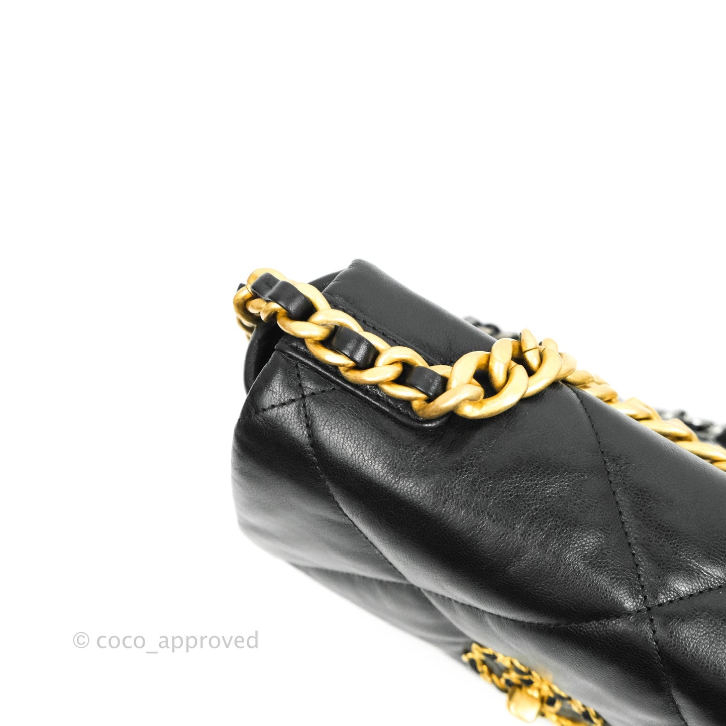 Chanel 19 Small Black Goatskin Mixed Hardware