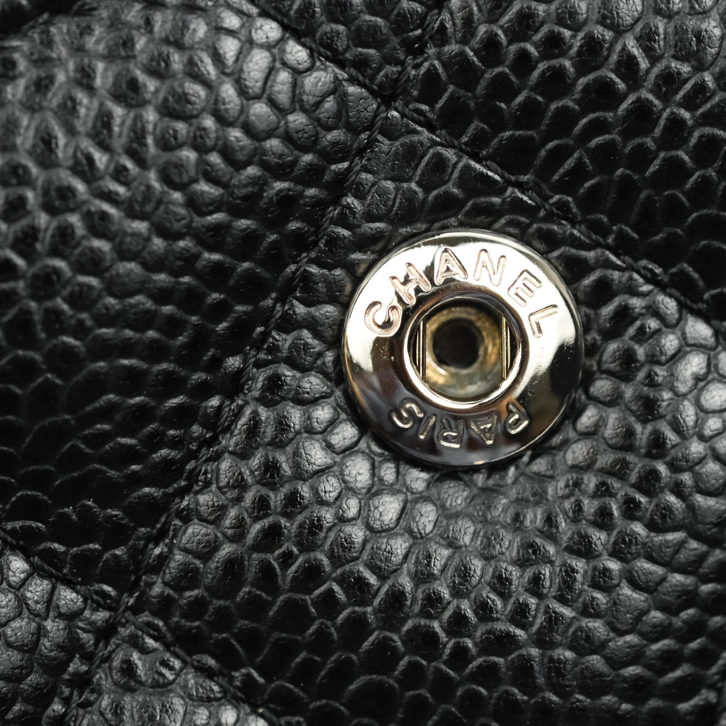 Chanel Jumbo Double Flap Black Caviar Silver Hardware