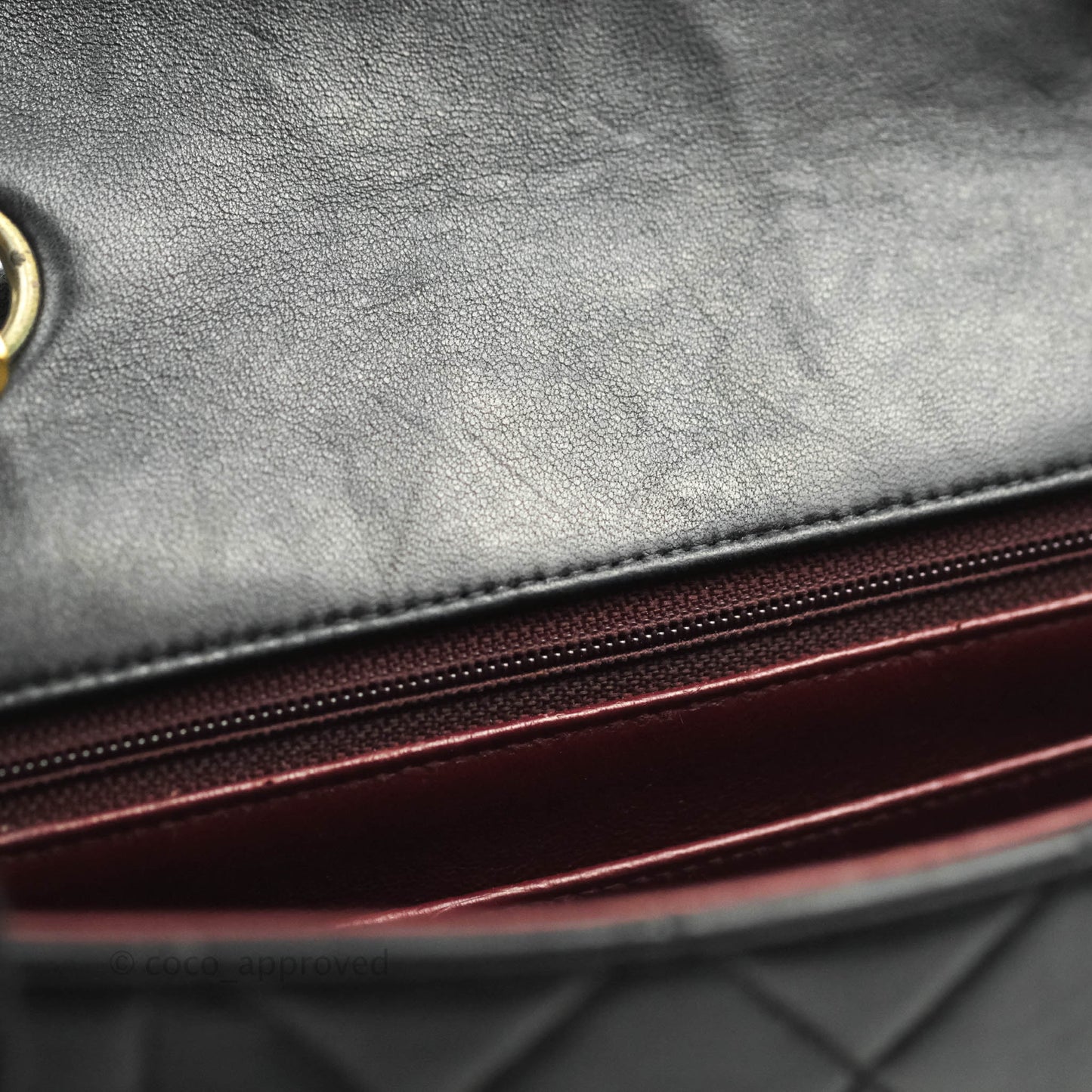 Chanel Vintage Small Classic Diana Flap Bag Black Lambskin 24K Gold Hardware