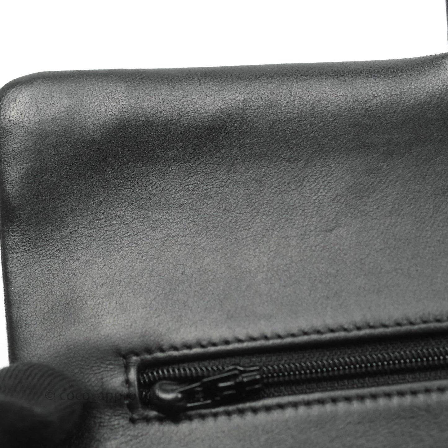 Chanel Classic M/L Medium Double Flap Black Lambskin Gold Hardware