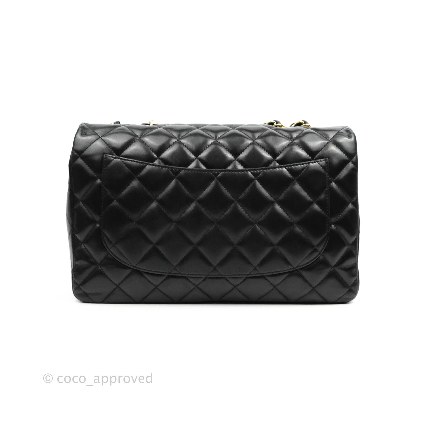 Chanel Jumbo Single Flap Black Lambskin Gold Hardware