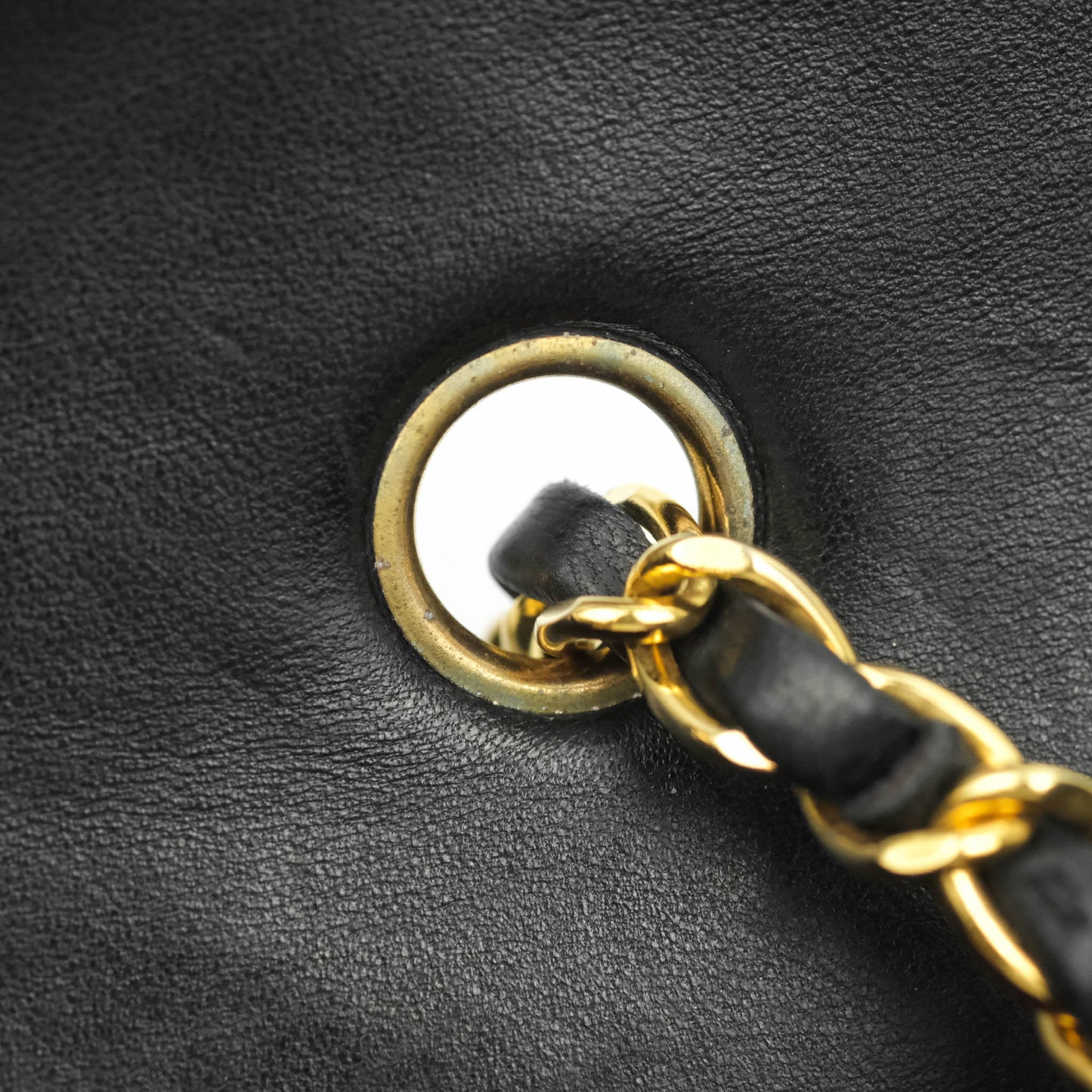 Chanel Vintage Small Classic Diana Flap Bag Black Lambskin 24K Gold Hardware