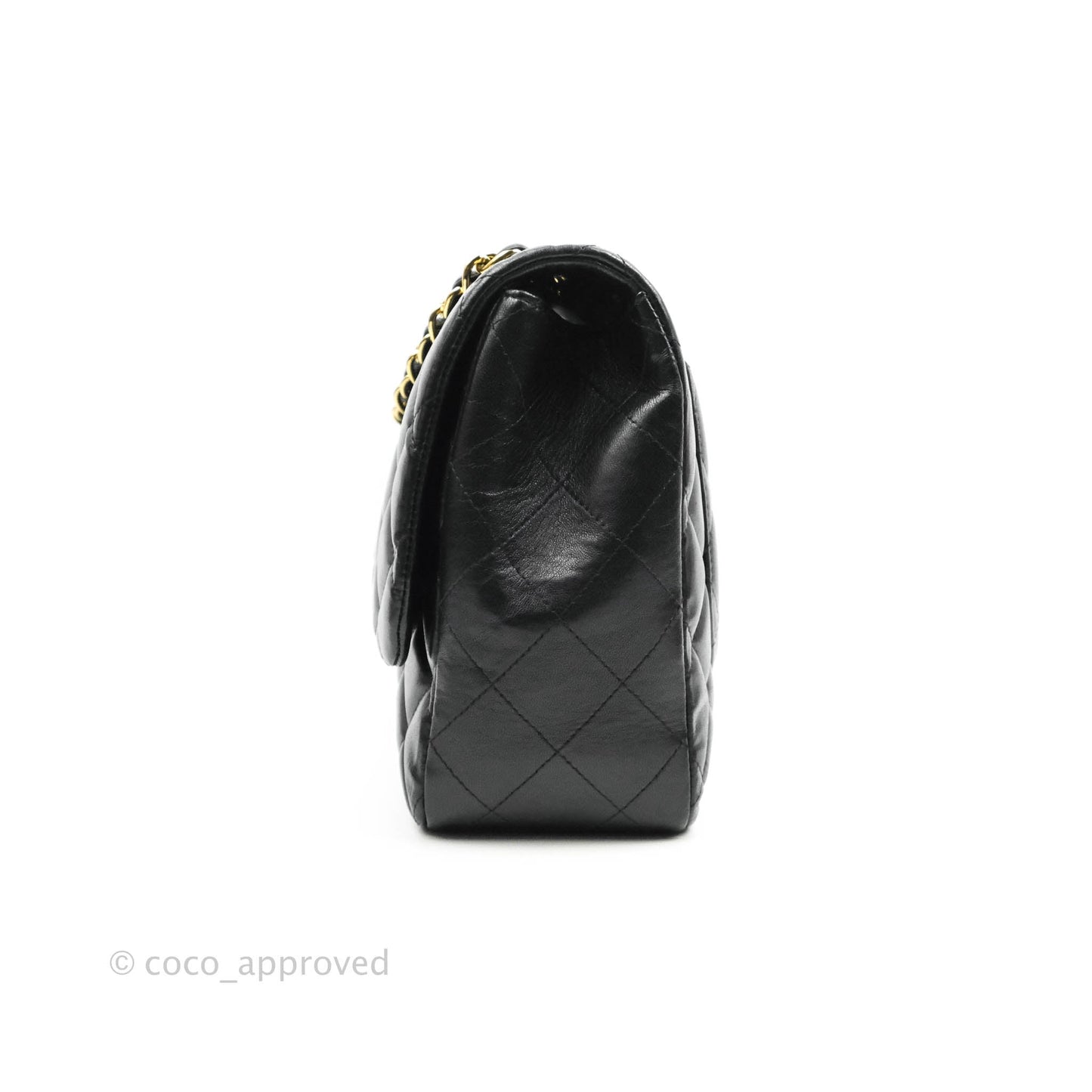 Chanel Jumbo Single Flap Black Lambskin Gold Hardware