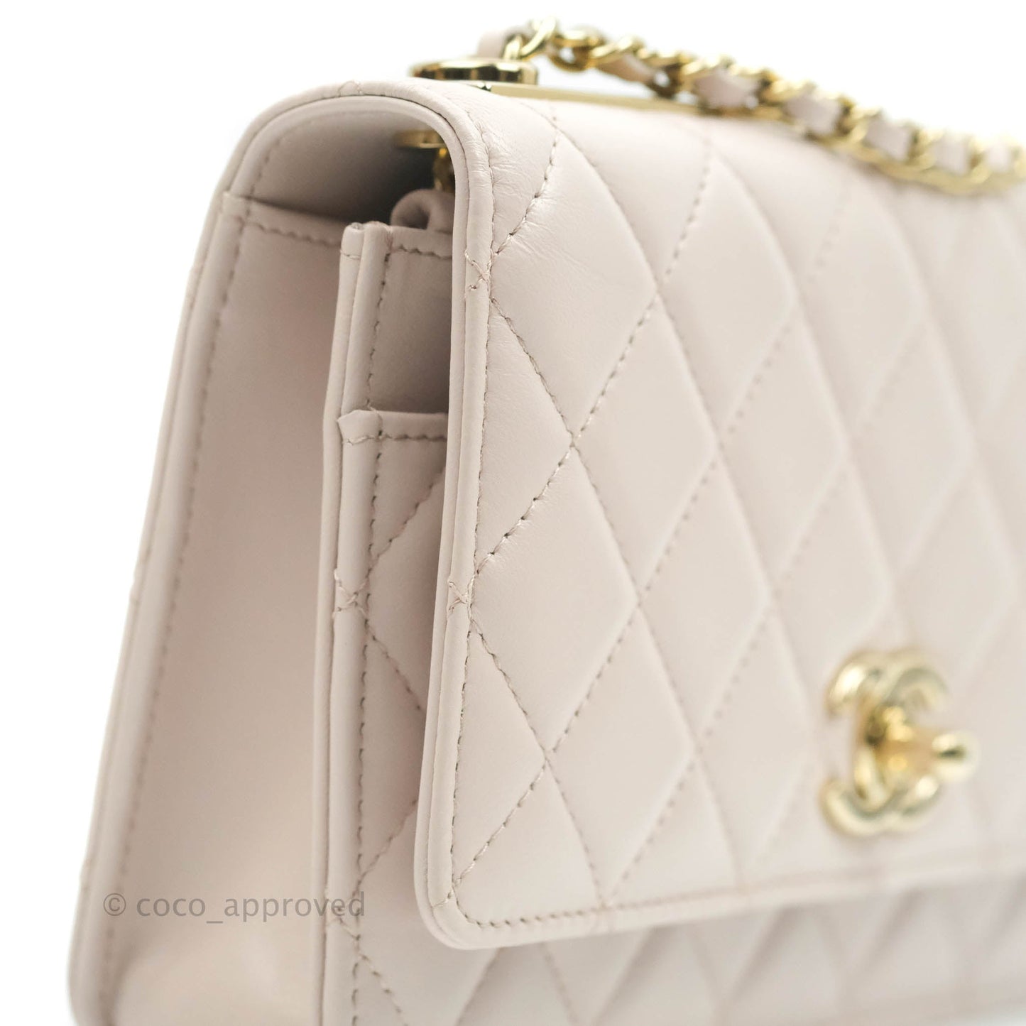 Chanel Trendy CC WOC Pale Pink Lambskin Gold Hardware