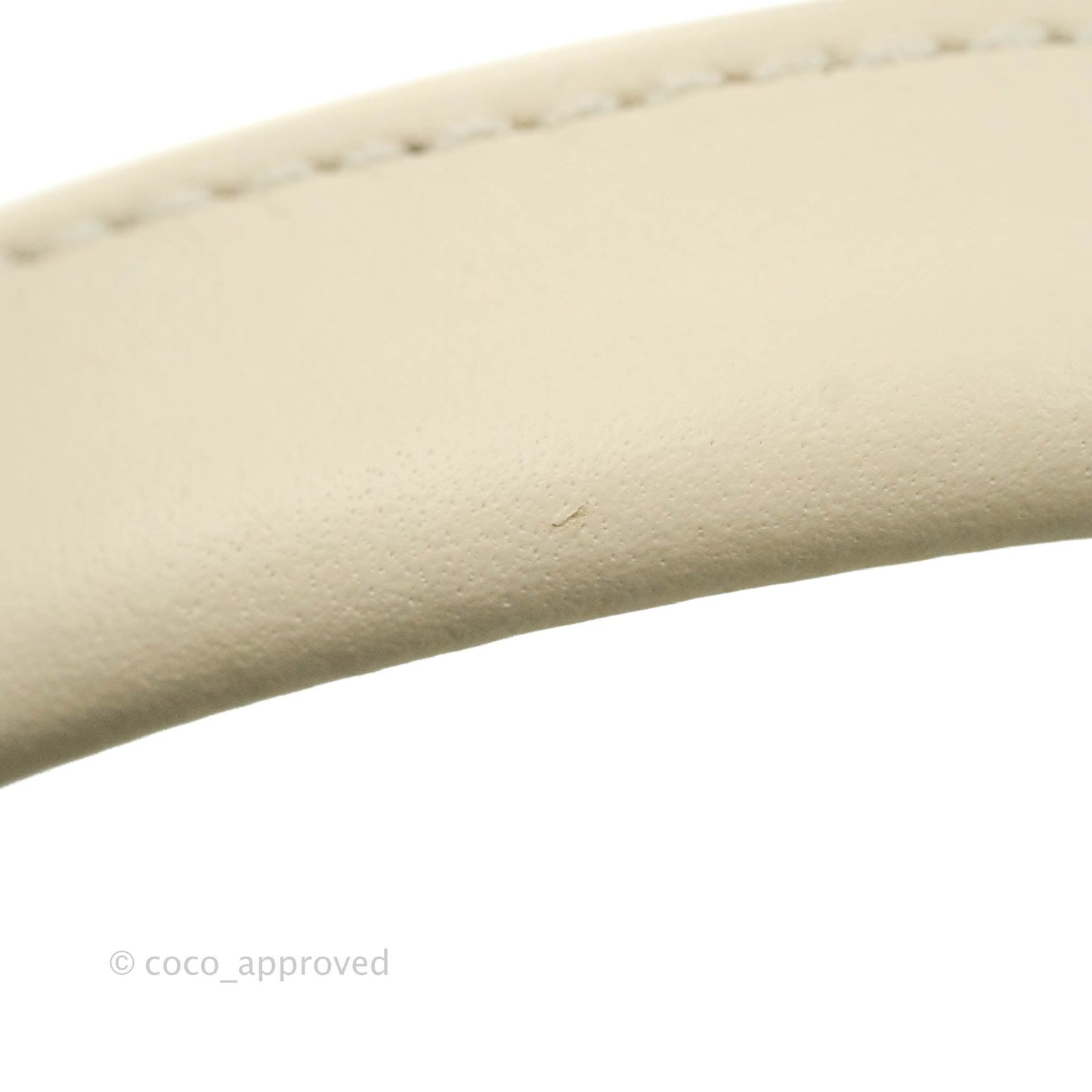 Chanel Large Deauville Light Beige Stripe Canvas Gold Hardware