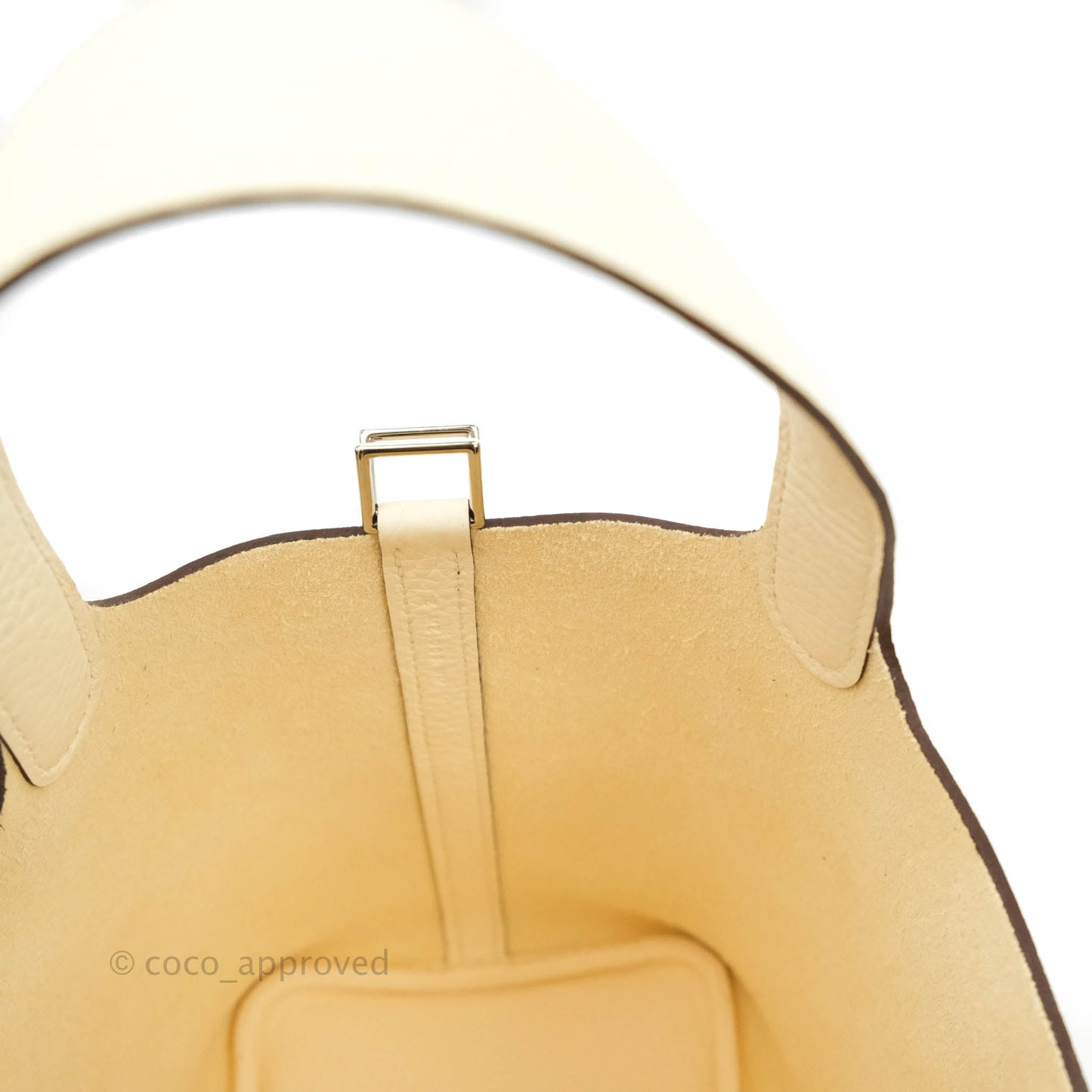 Hermès Clemence Picotin Lock 18 Nata Silver Hardware