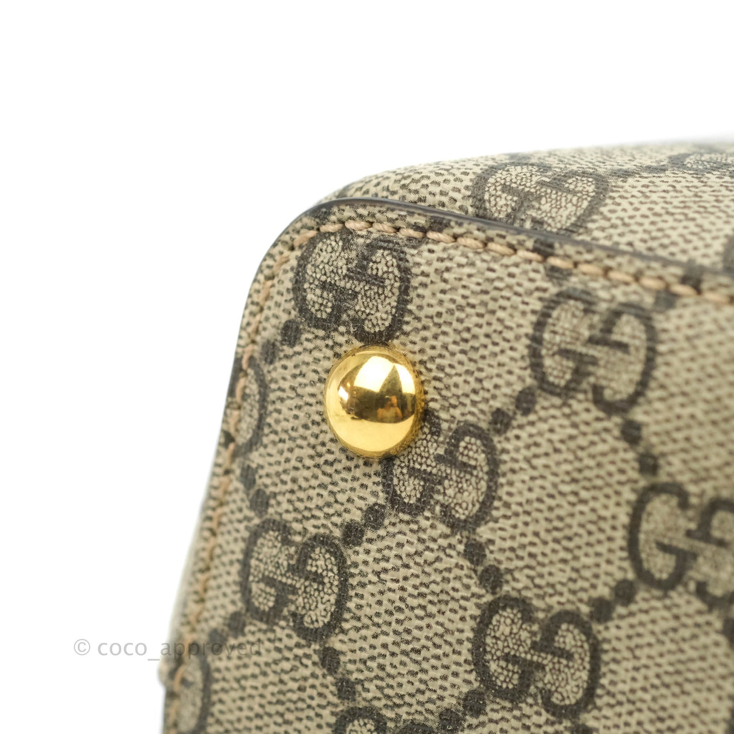 Gucci Monogram Canvas Brown Shopping Tote