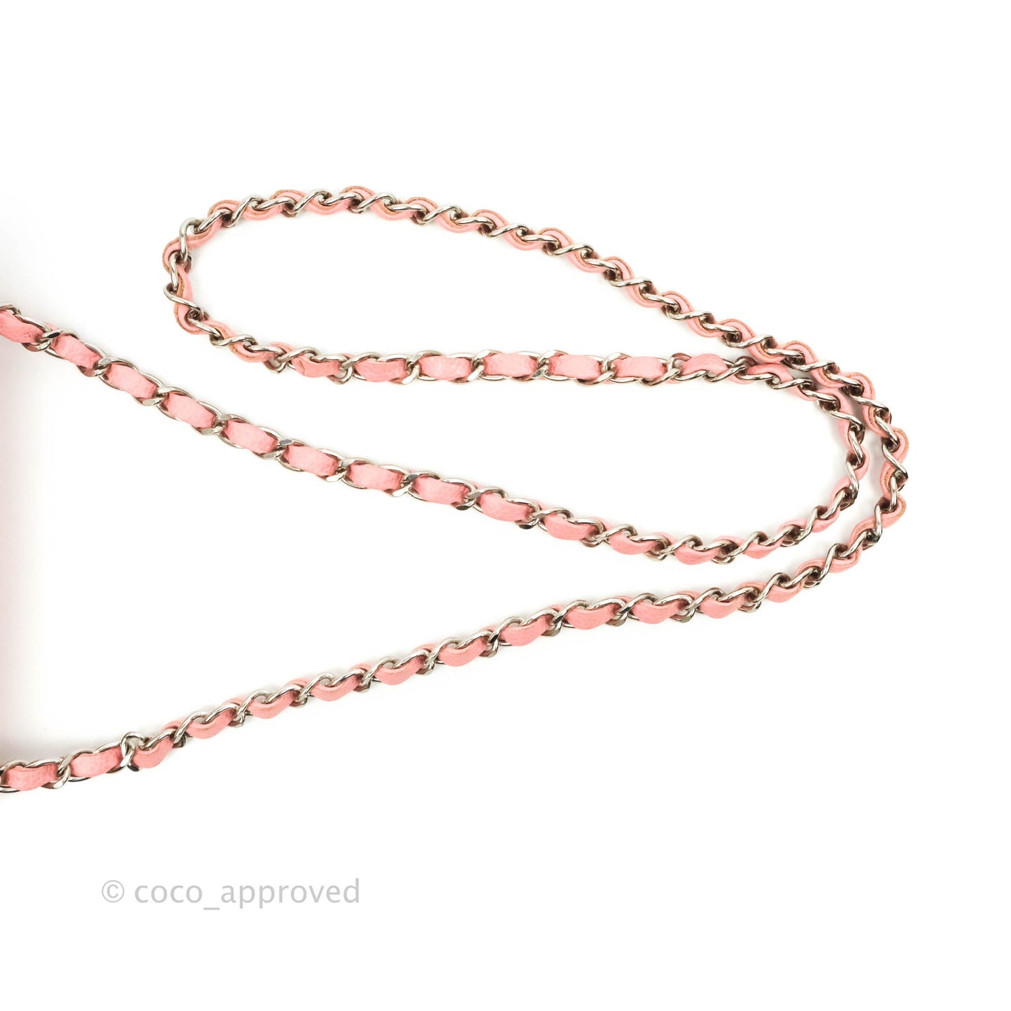 Chanel Quilted Vintage Mini Square Flap Pink Caviar Silver Hardware