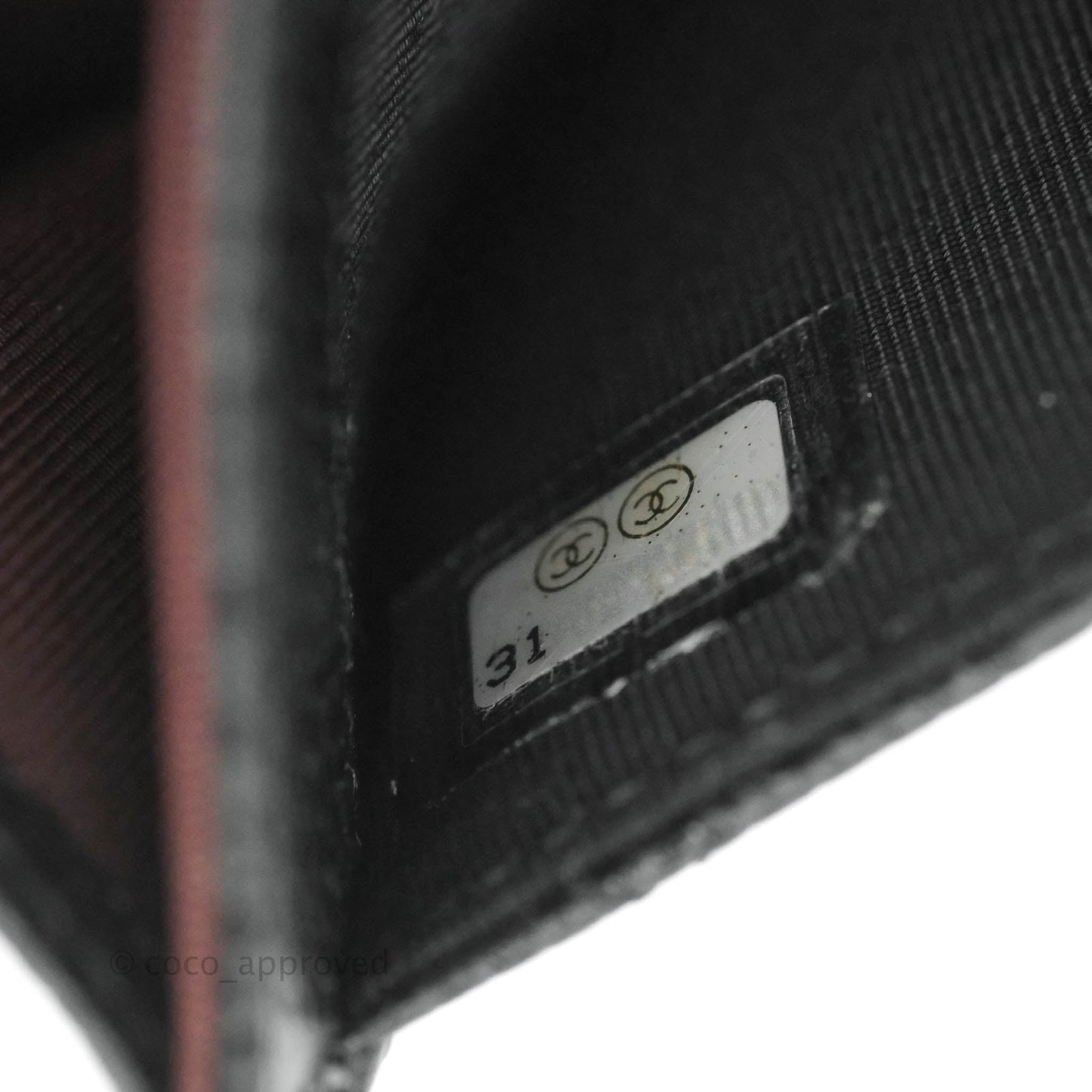 Chanel Classic Quilted Flap Card Holder Black Caviar Gold Hardware
