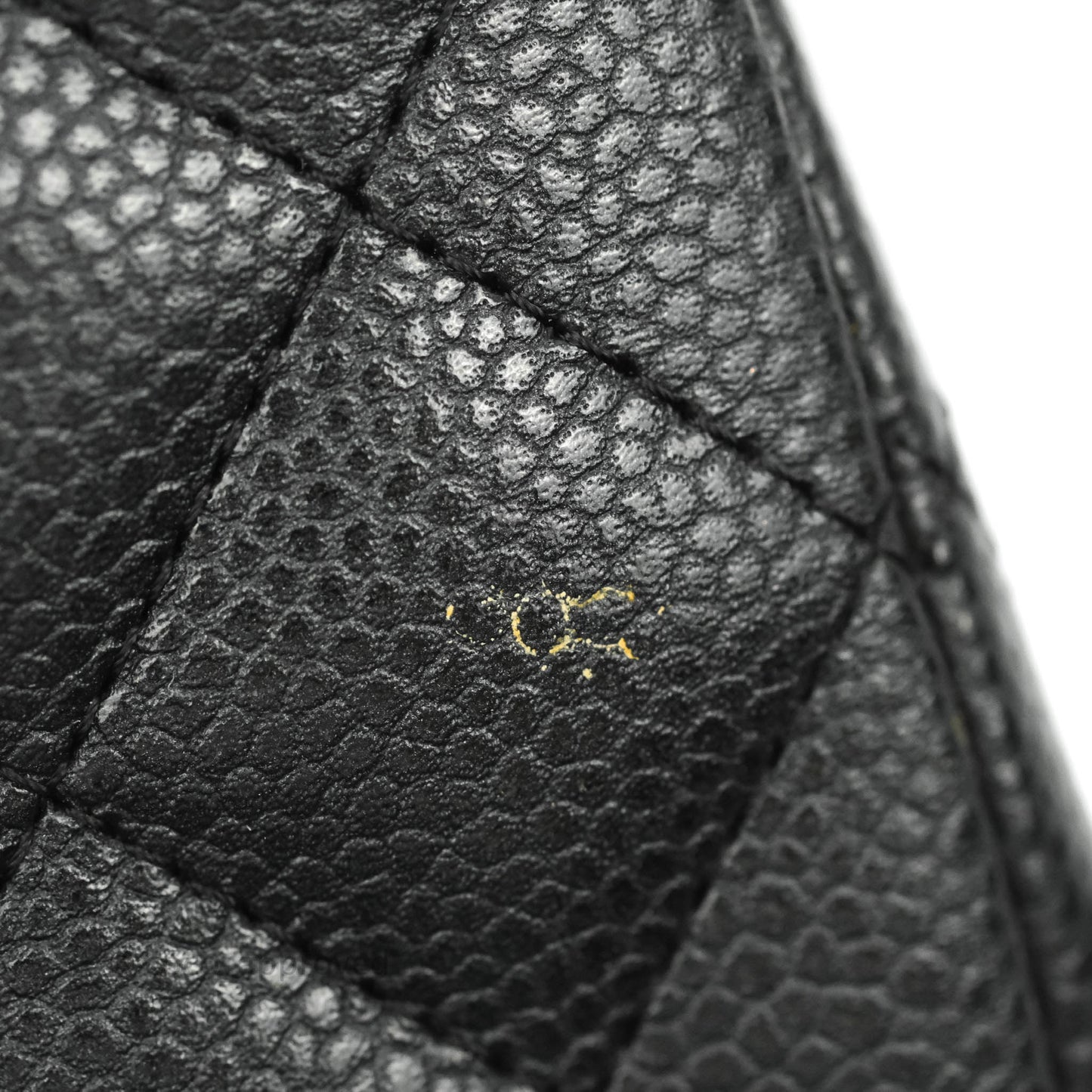 Chanel Quilted Mini Square Iridescent Black Caviar Matte Gold Hardware