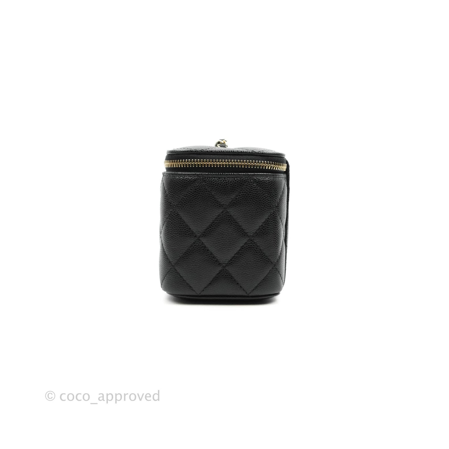 Chanel Classic Vanity Rectangular Black Caviar Gold Hardware