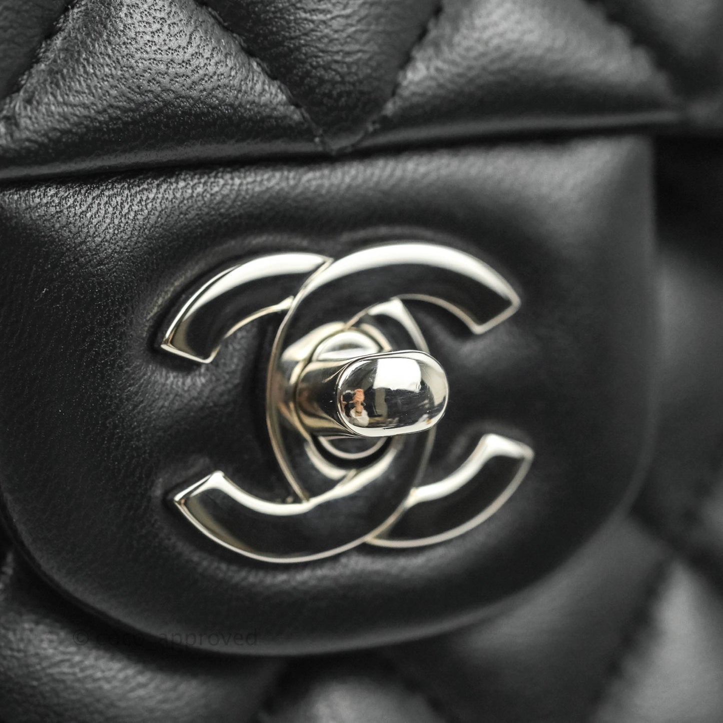 Chanel Small S/M Classic Flap Black Lambskin Silver Hardware