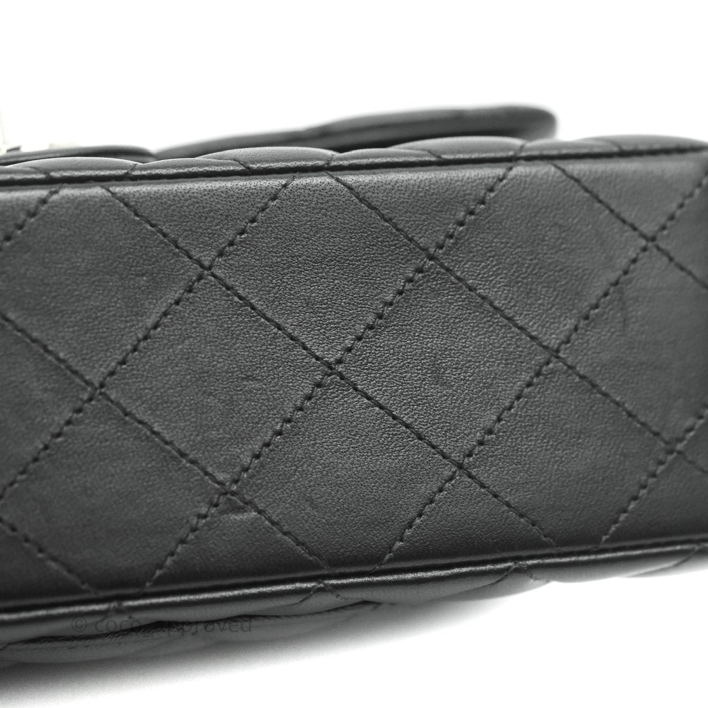 Chanel Small S/M Classic Flap Black Lambskin Silver Hardware