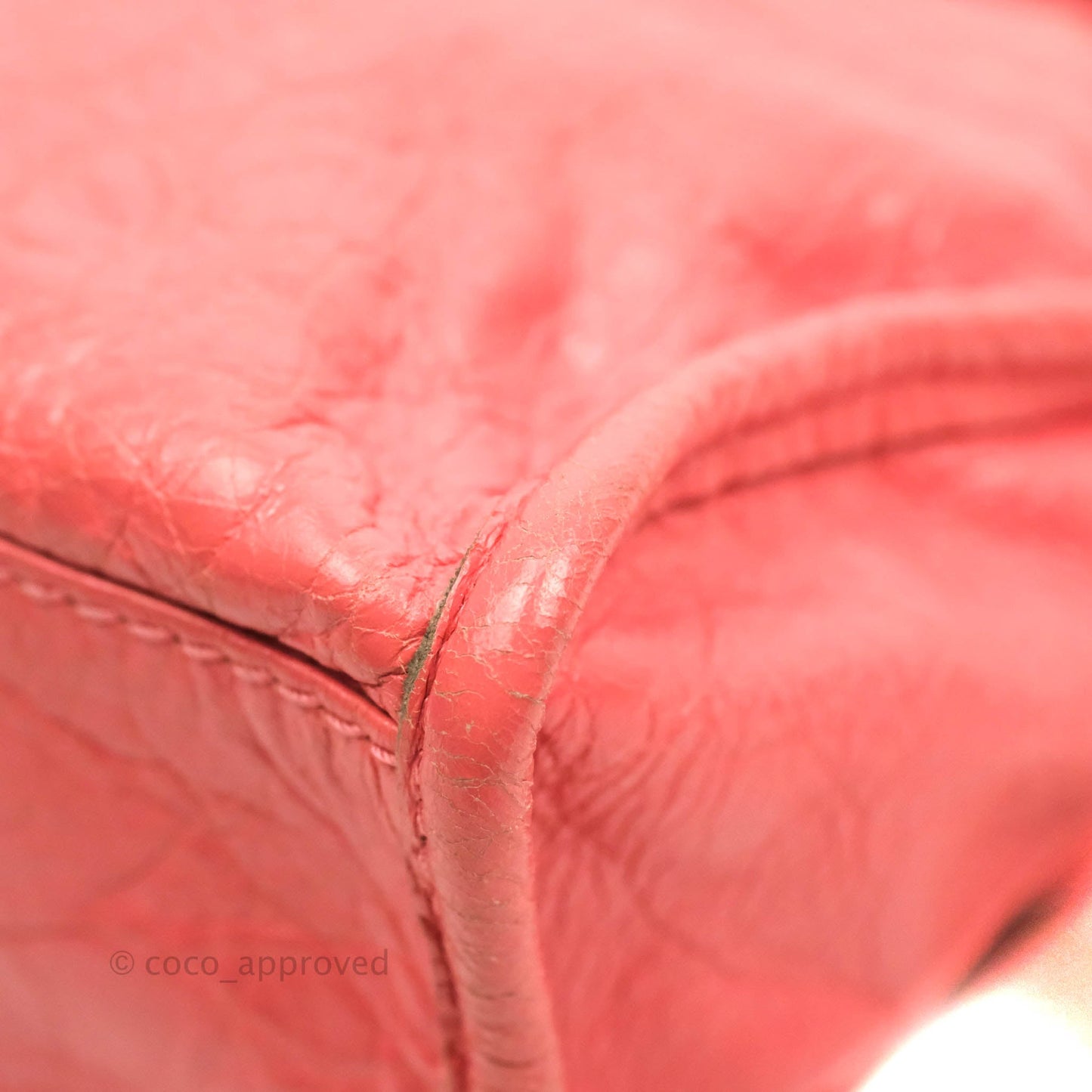 Balenciaga Classic Mini City Bag Pink Aged Calfskin Gold Hardware