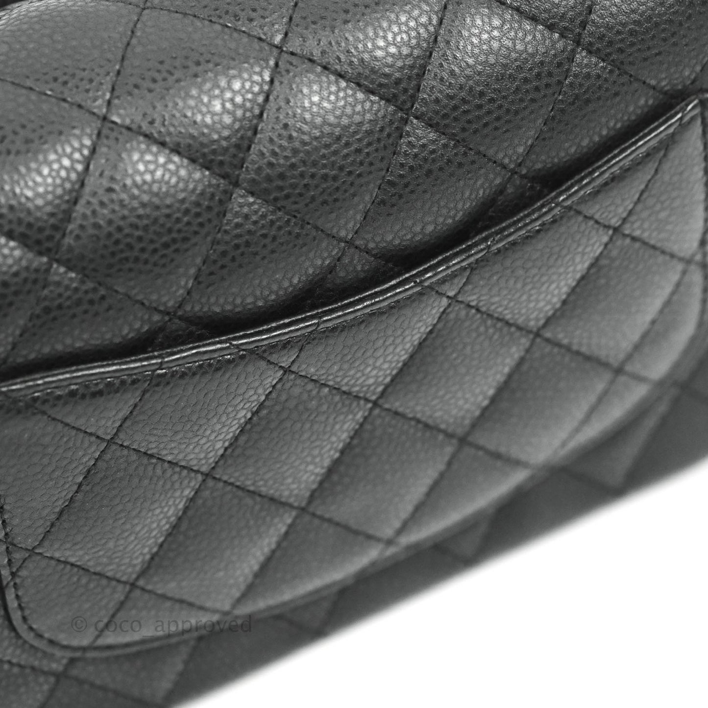 Chanel Quilted Mini Square Iridescent Black Caviar Matte Gold Hardware