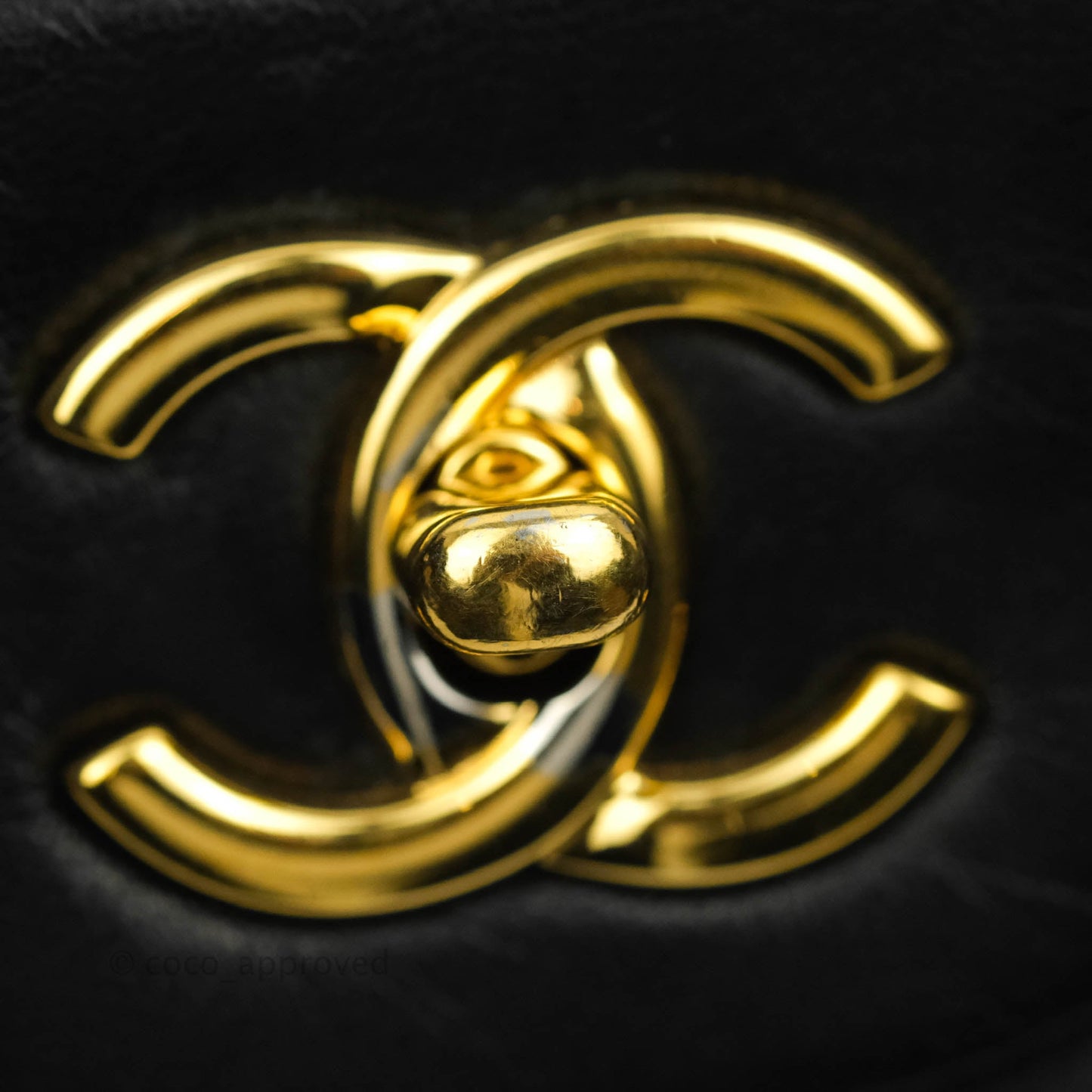 Chanel Jumbo Single Flap Black Lambskin Gold Hardware