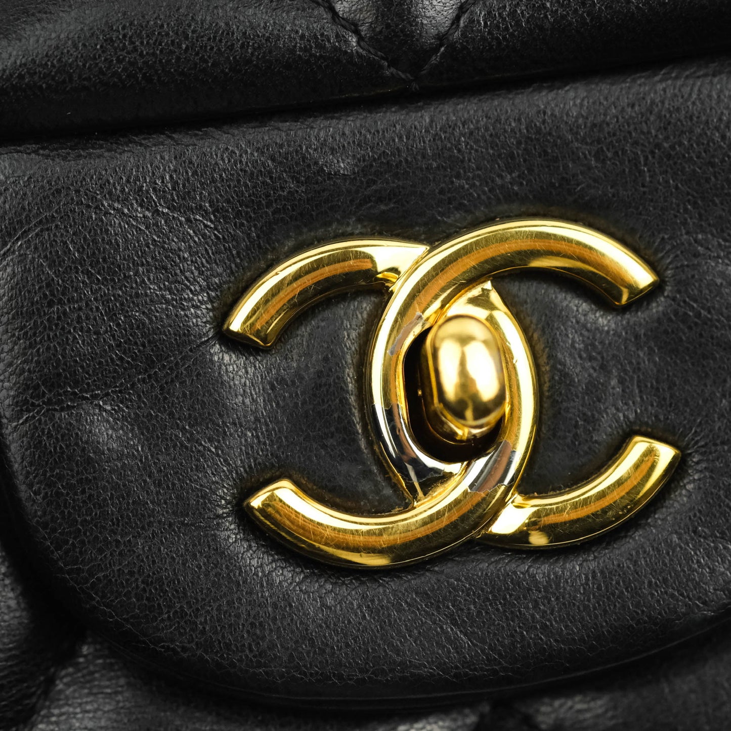 Chanel Jumbo Single Flap Black Lambskin Gold Hardware