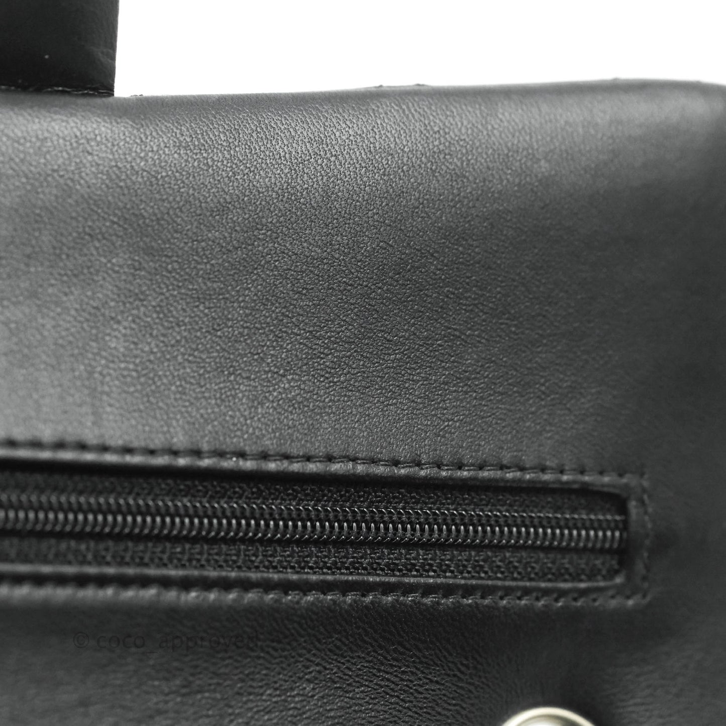Chanel Small S/M Classic Flap Black Lambskin Silver Hardware