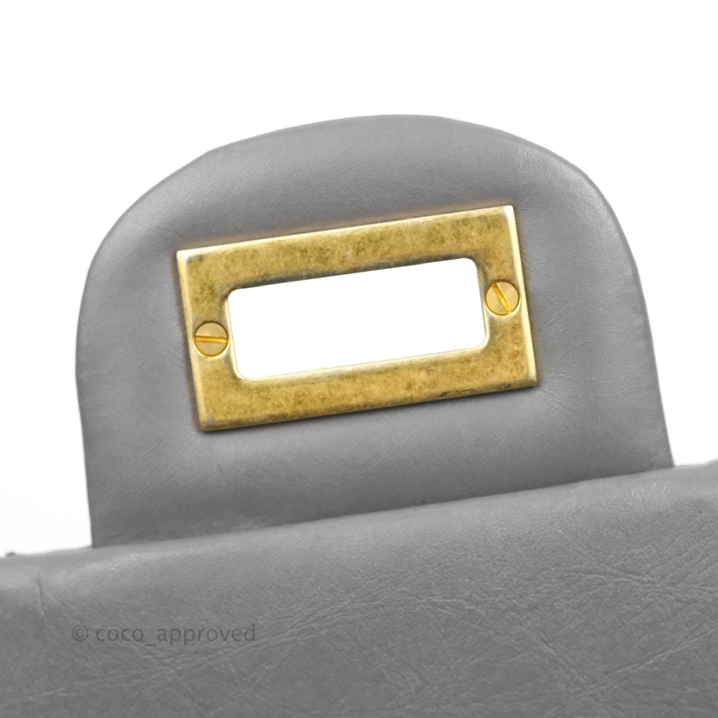 Chanel Quilted Reissue 226 Flap Grey Calfskin Aged Gold Hardware