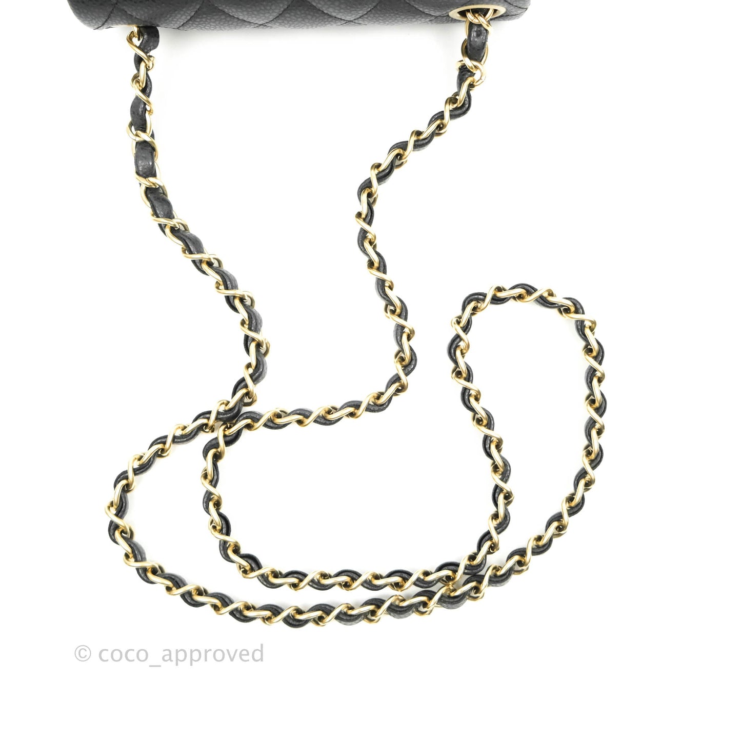 Chanel Quilted Mini Square Iridescent Black Caviar Matte Gold Hardware
