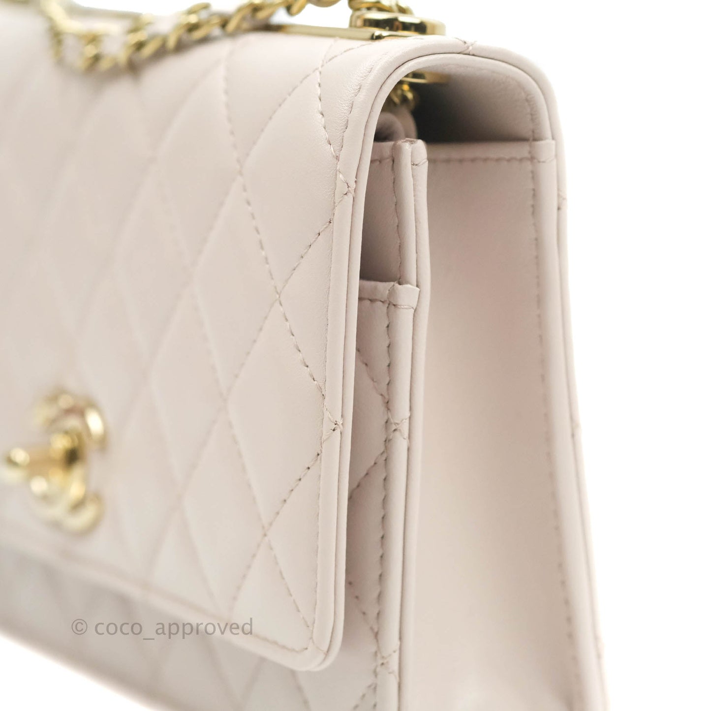 Chanel Trendy CC WOC Pale Pink Lambskin Gold Hardware