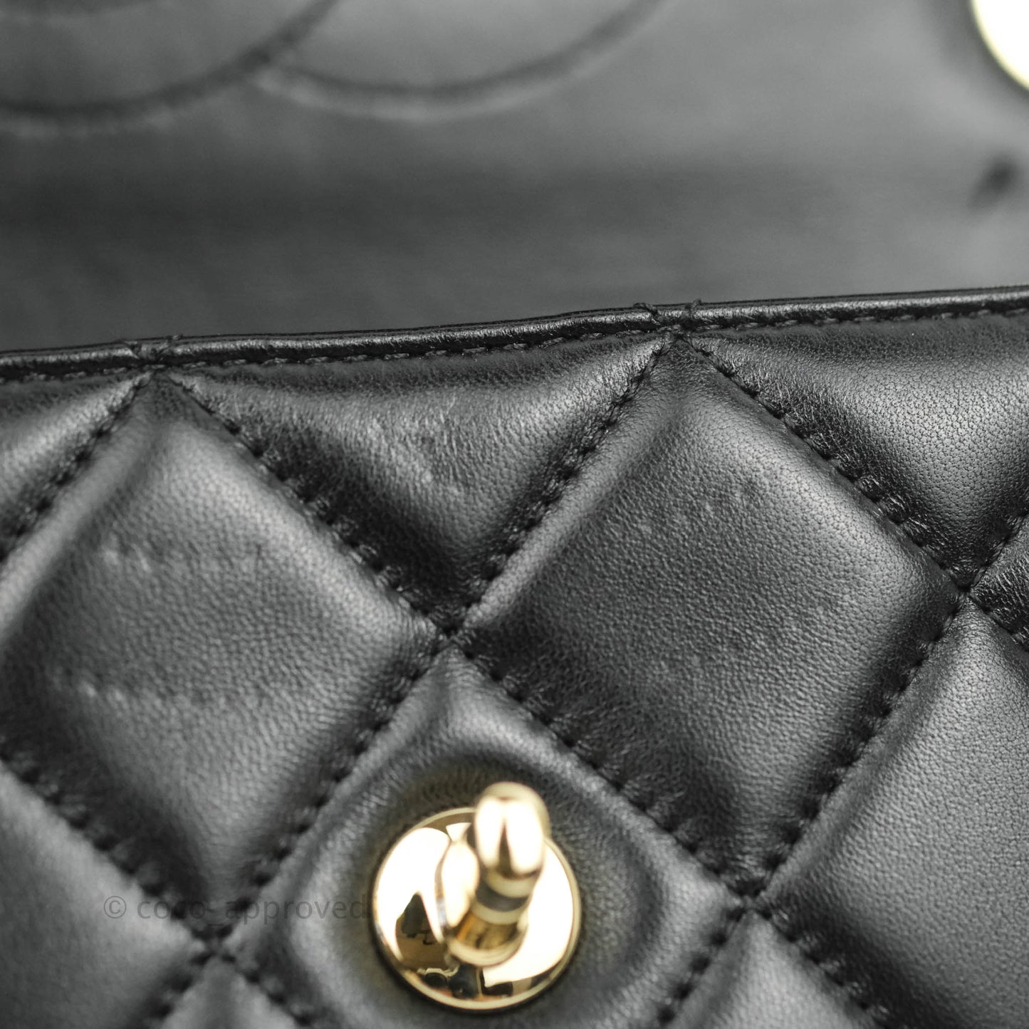 Chanel Small Trendy CC Black Lambskin Gold Hardware
