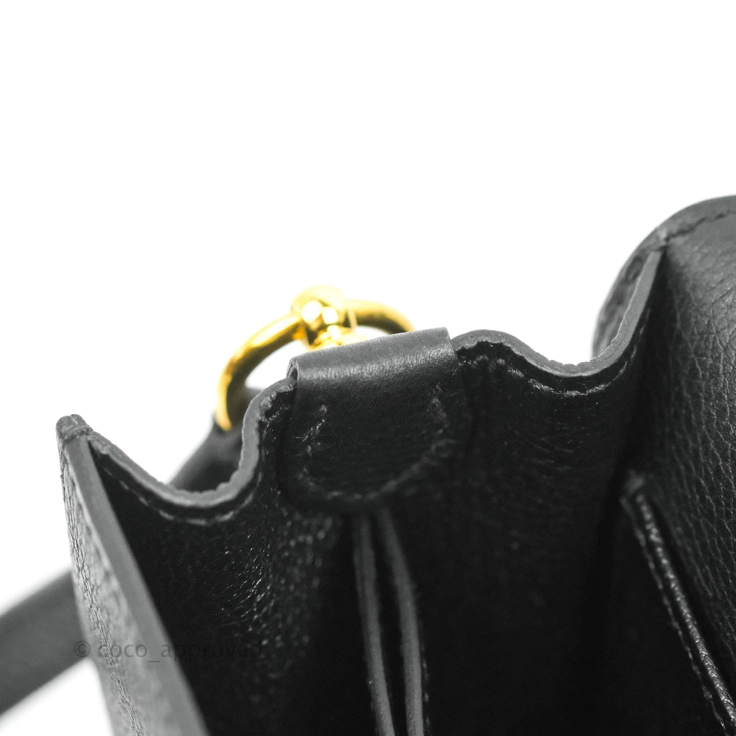 Hermès Roulis Mini 18 Black Clemence Gold Hardware