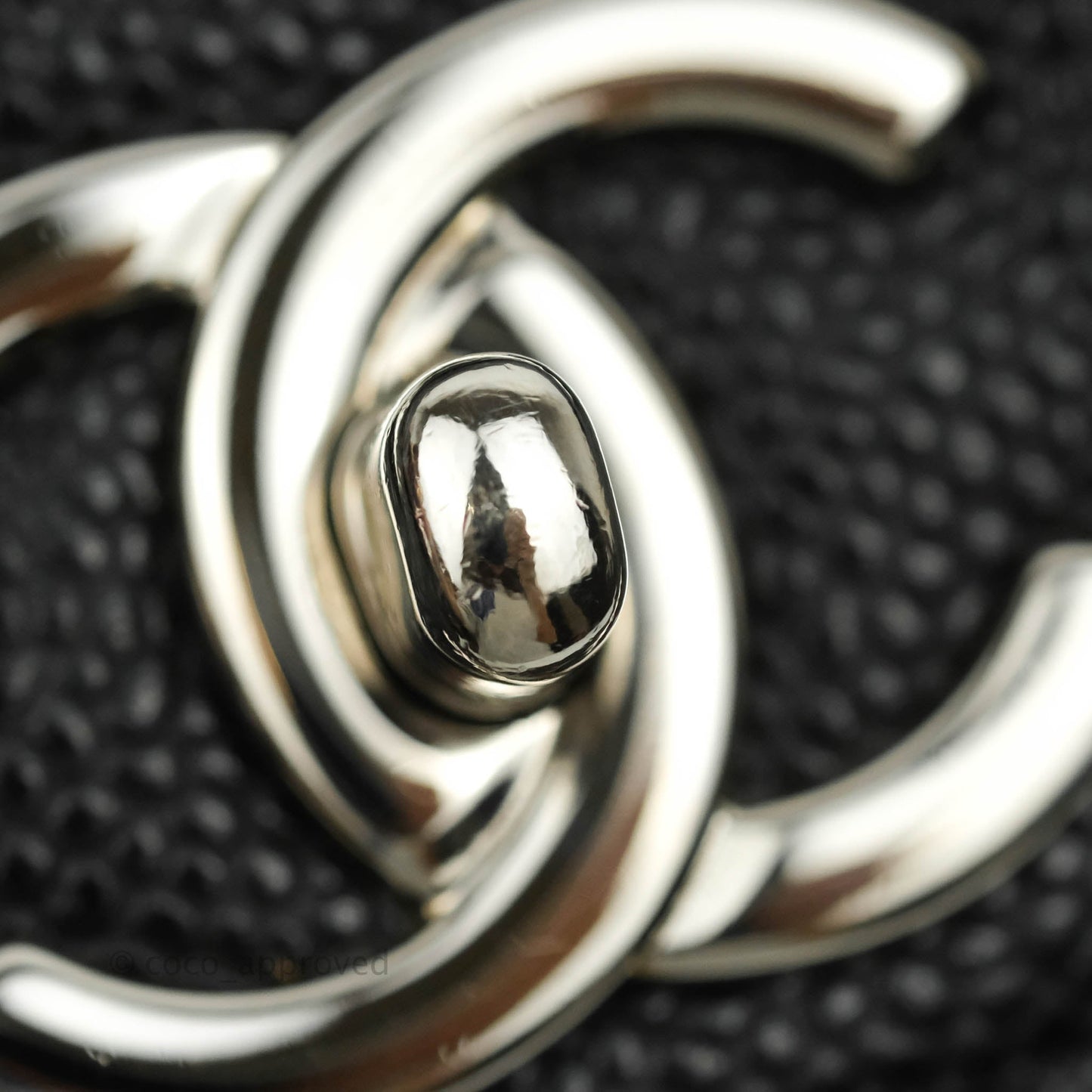 Chanel Quilted Maxi Double Flap Black Caviar Silver Hardware