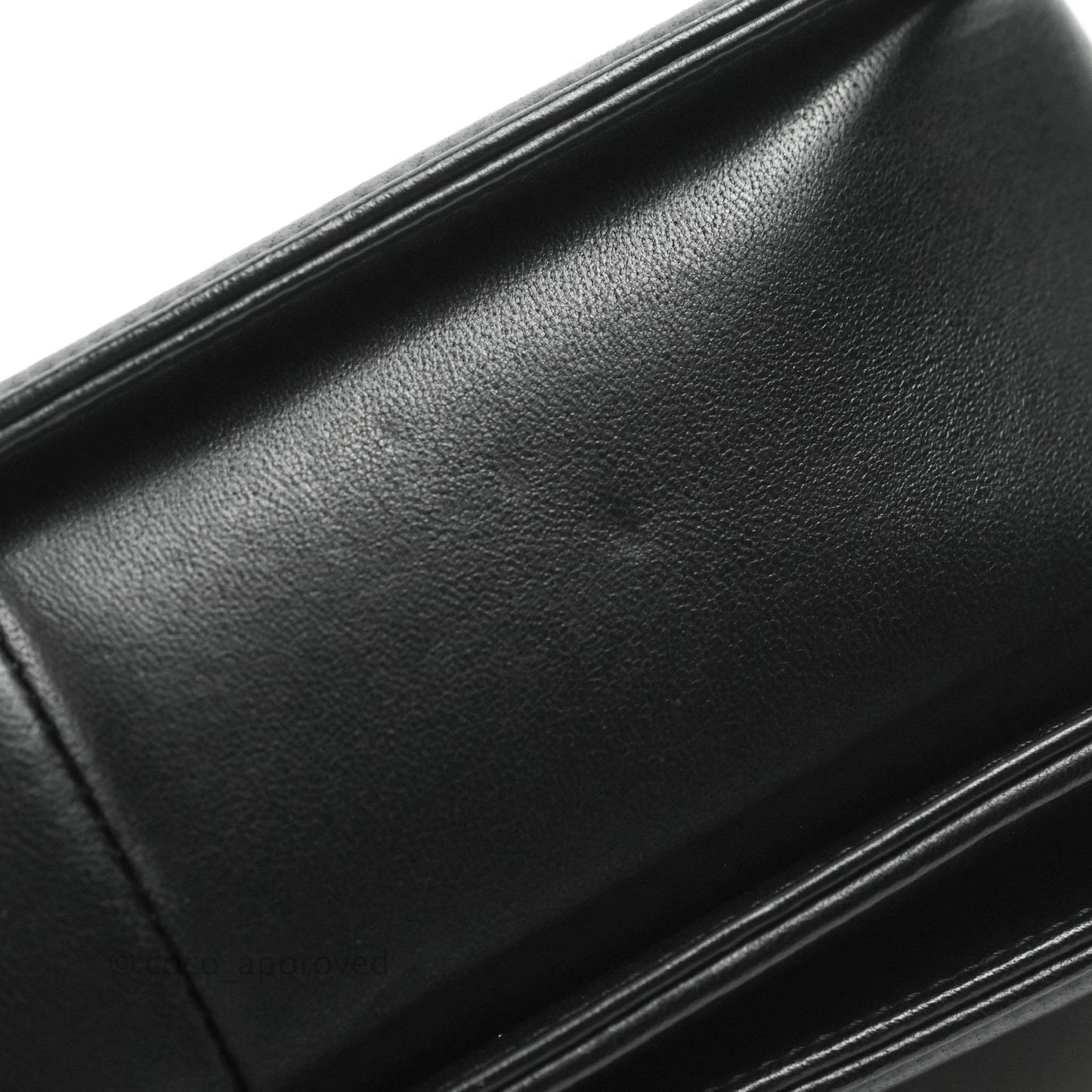 Chanel Medium Chevron Boy Black Lambskin Gold Hardware