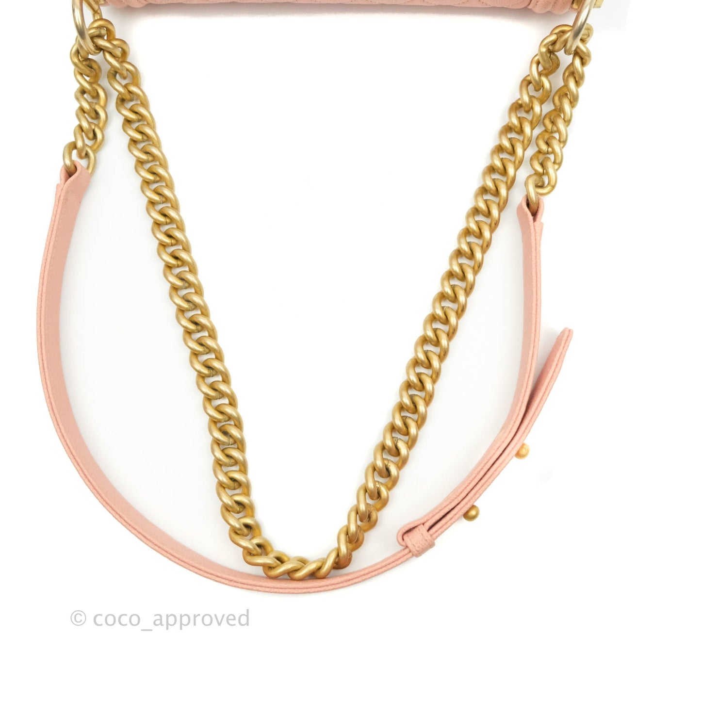 Chanel Quilted Medium Boy Bag Pink Caviar Aged Gold Hardware