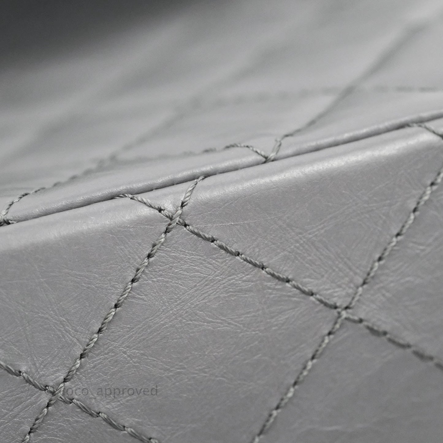 Chanel Quilted Reissue 226 Flap Grey Calfskin Aged Gold Hardware