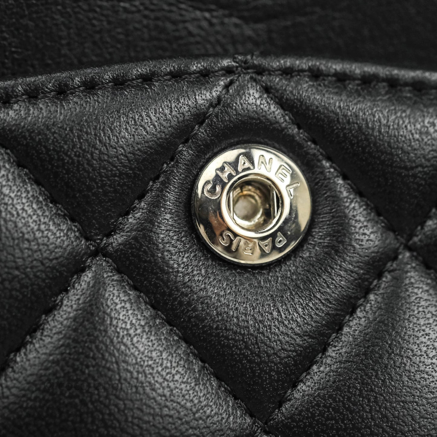 Chanel Small S/M Classic Flap Black Lambskin Silver Hardware